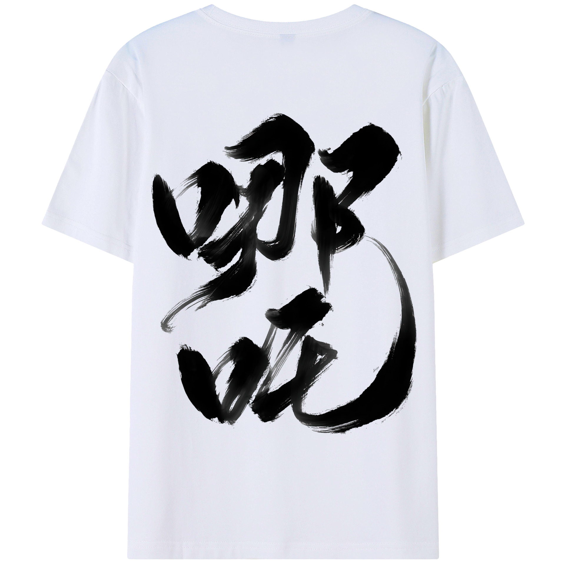 （画像用） Ne Zha 2 ナタ 魔童の大暴れ 綿100％ メンズ半袖Tシャツ（バックプリント） 通気性