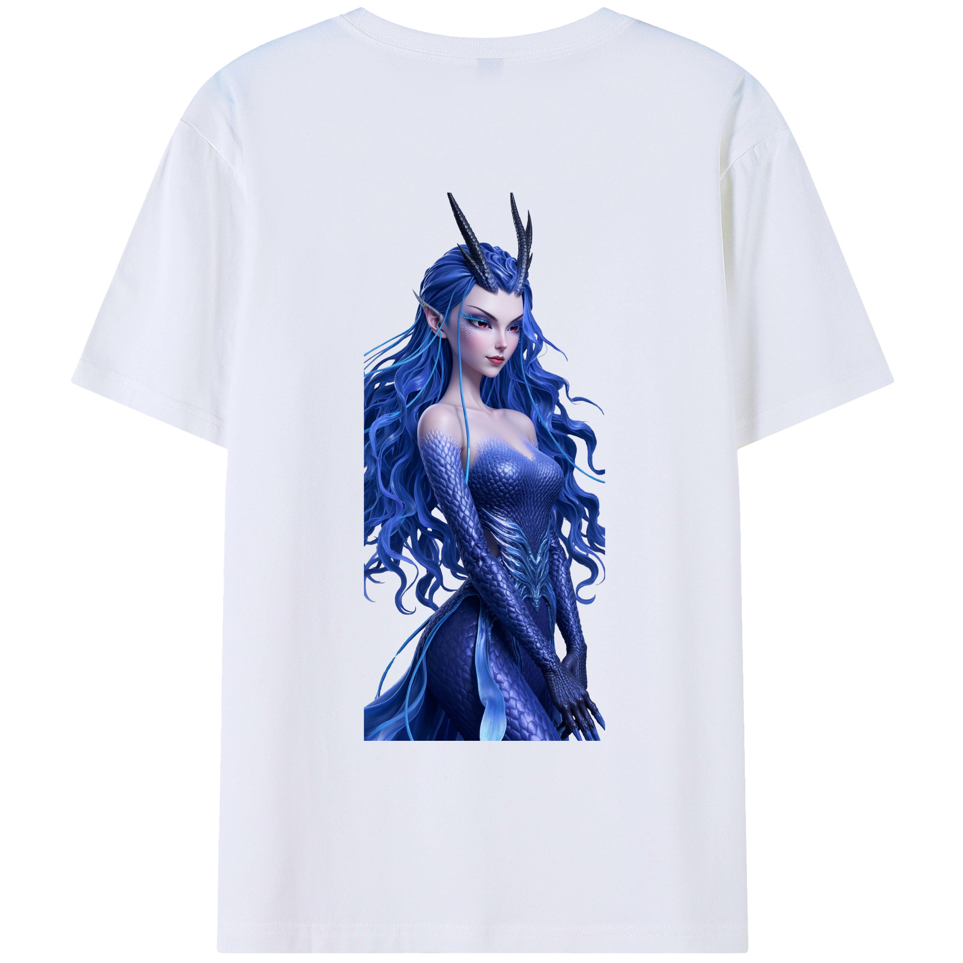 （画像用） Ne Zha 2 ナタ 魔童の大暴れ 綿100％ メンズ半袖Tシャツ（バックプリント） 通気性