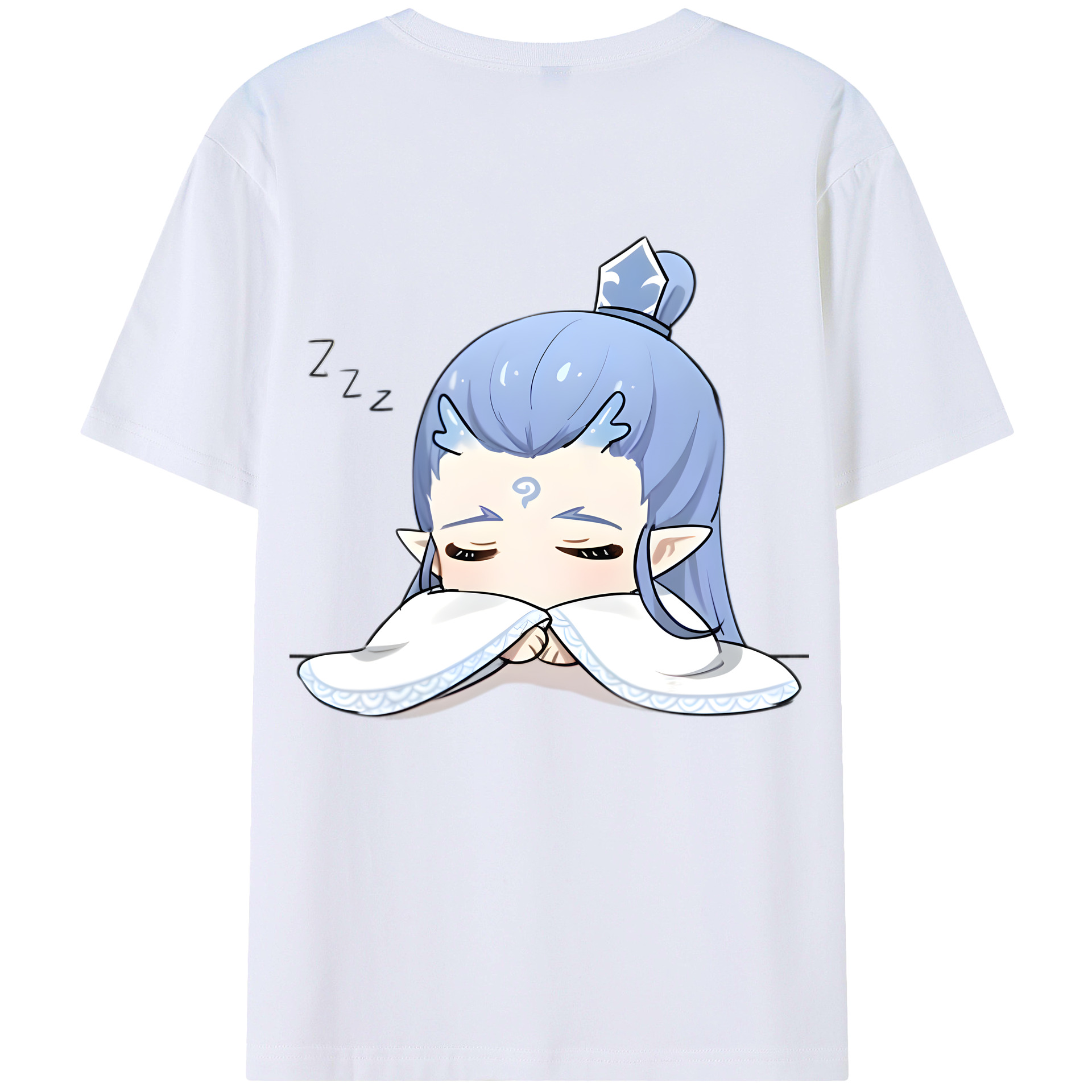 （画像用） Ne Zha 2 ナタ 魔童の大暴れ 綿100％ メンズ半袖Tシャツ（バックプリント） 通気性