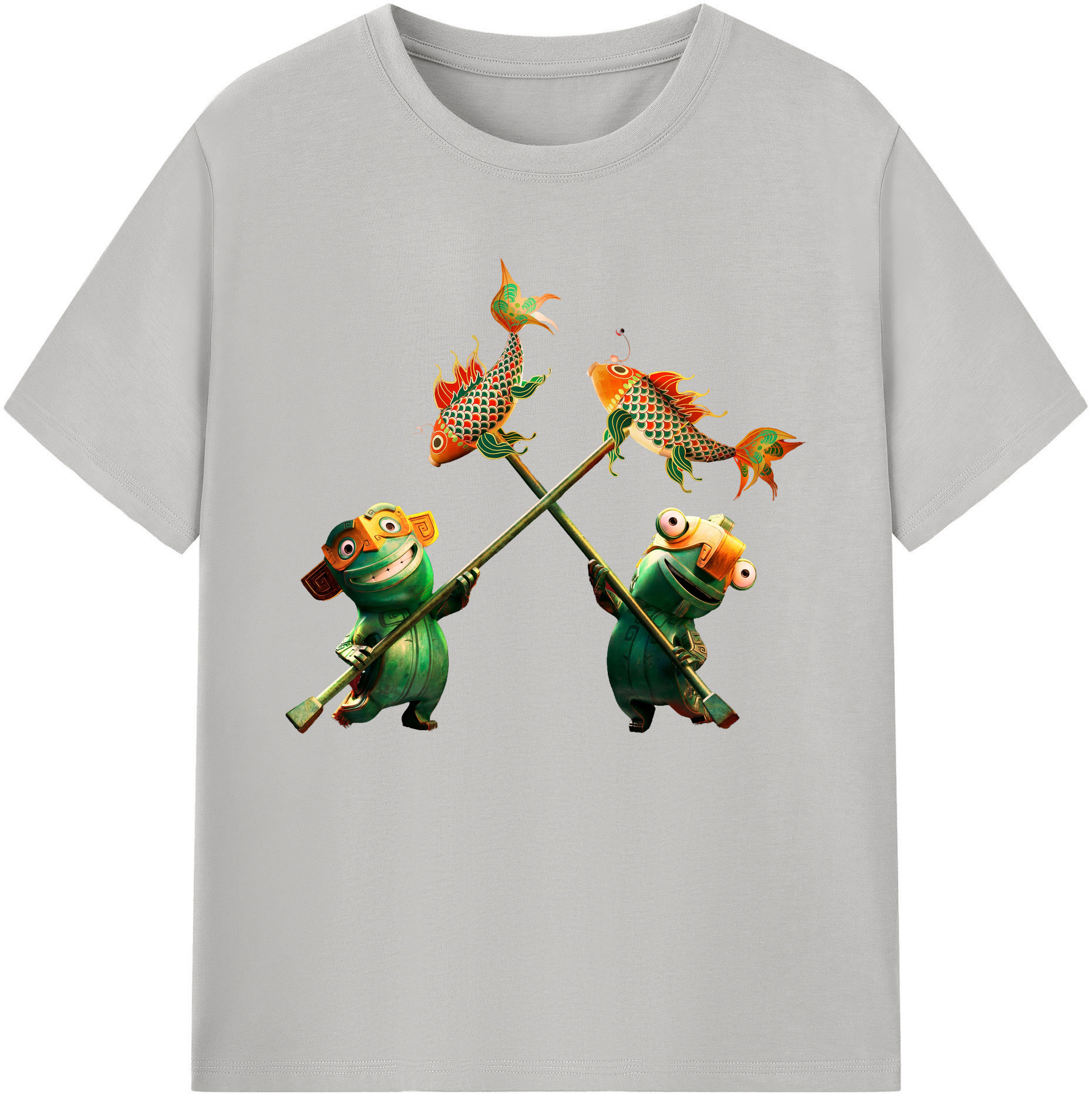 （画像用） Ne Zha 2 ナタ 魔童の大暴れ 綿100％ メンズ半袖Tシャツ｜肌触りやわらか＆通気性