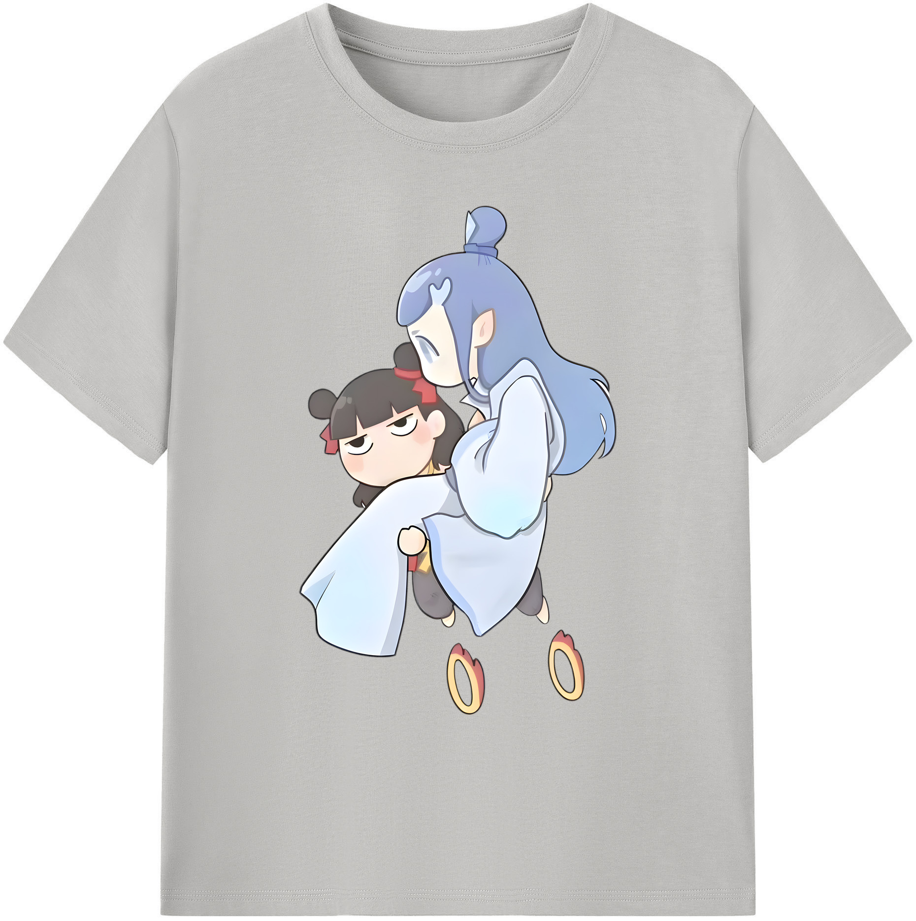 （画像用） Ne Zha 2 ナタ 魔童の大暴れ 綿100％ メンズ半袖Tシャツ｜肌触りやわらか＆通気性