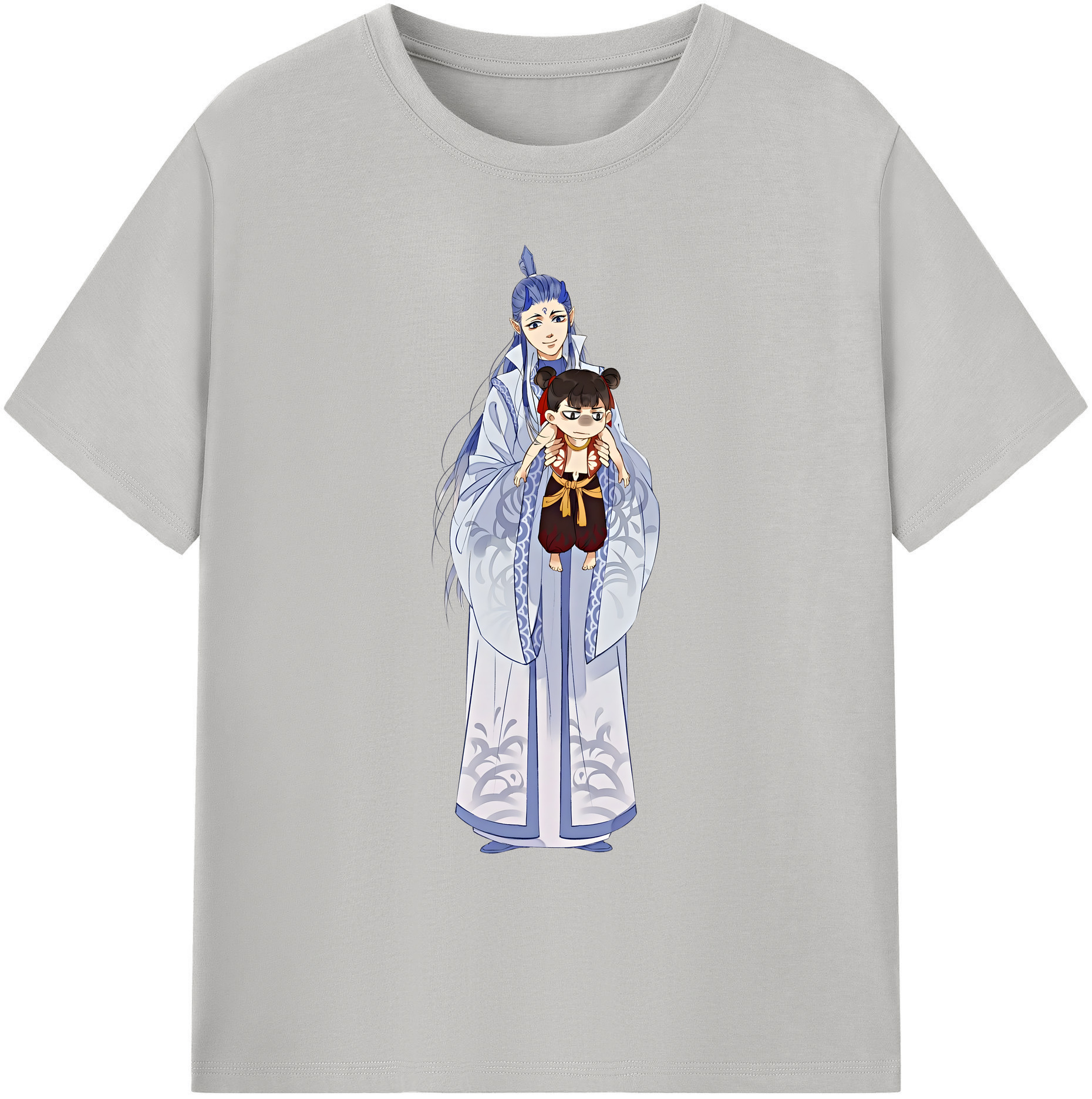 （画像用） Ne Zha 2 ナタ 魔童の大暴れ 綿100％ メンズ半袖Tシャツ｜肌触りやわらか＆通気性