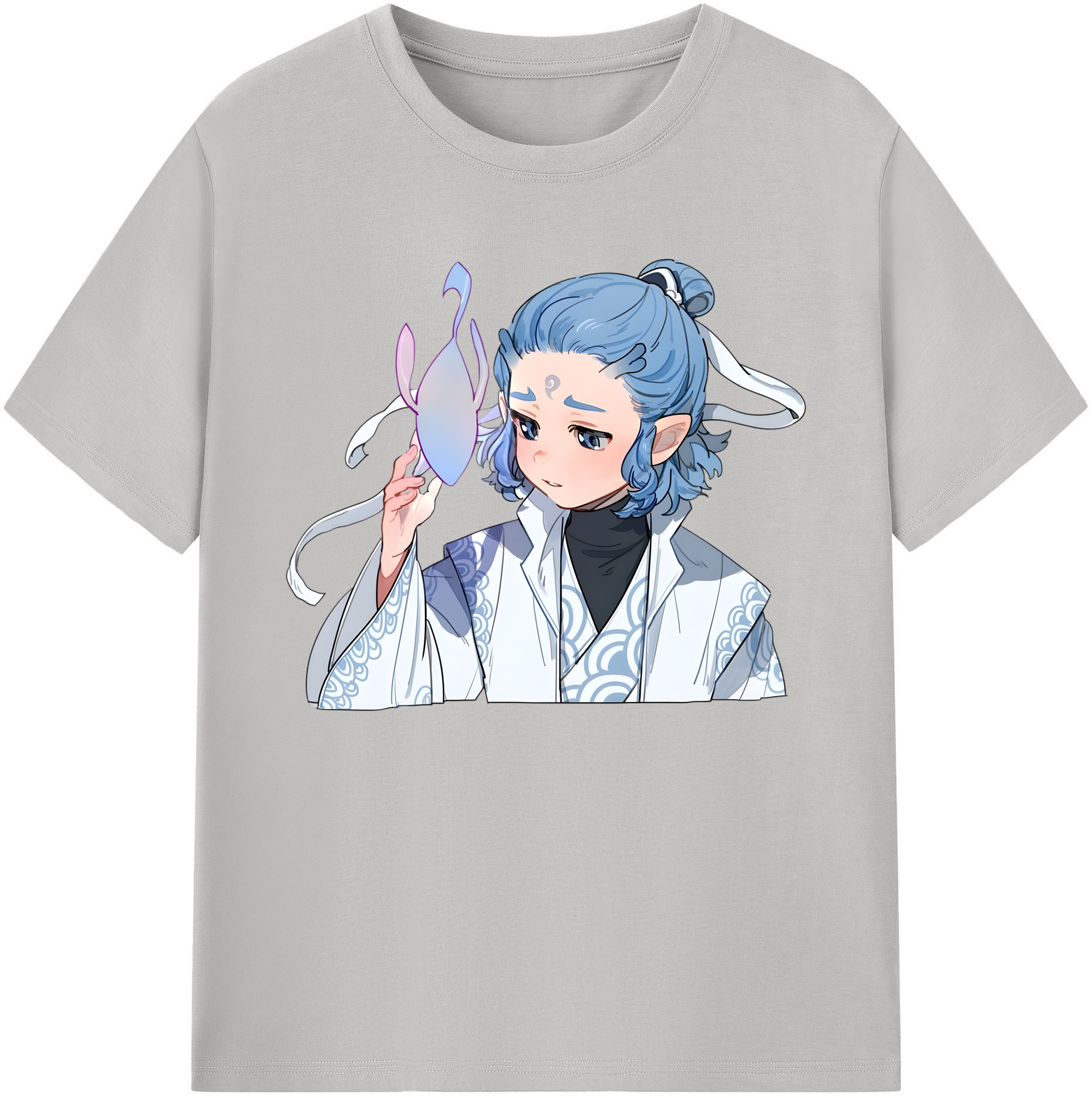 （画像用） Ne Zha 2 ナタ 魔童の大暴れ 綿100％ メンズ半袖Tシャツ｜肌触りやわらか＆通気性