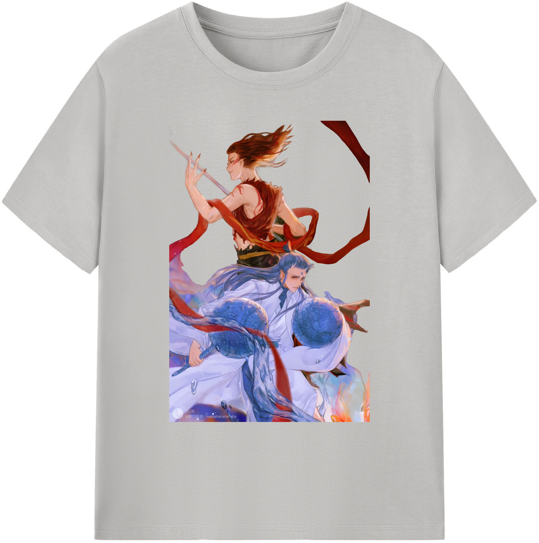 （画像用） Ne Zha 2 ナタ 魔童の大暴れ 綿100％ メンズ半袖Tシャツ｜肌触りやわらか＆通気性