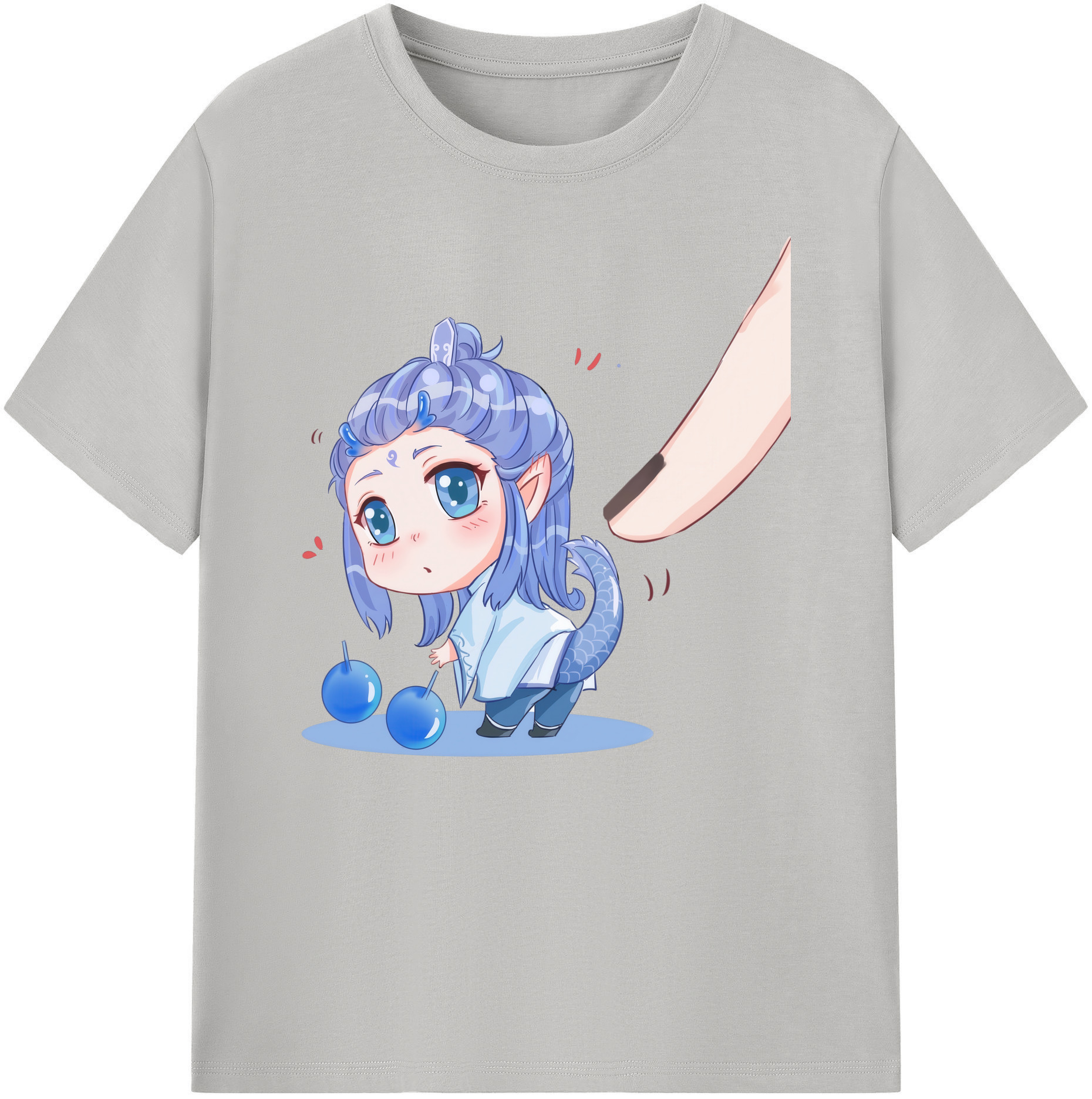 （画像用） Ne Zha 2 ナタ 魔童の大暴れ 綿100％ メンズ半袖Tシャツ｜肌触りやわらか＆通気性