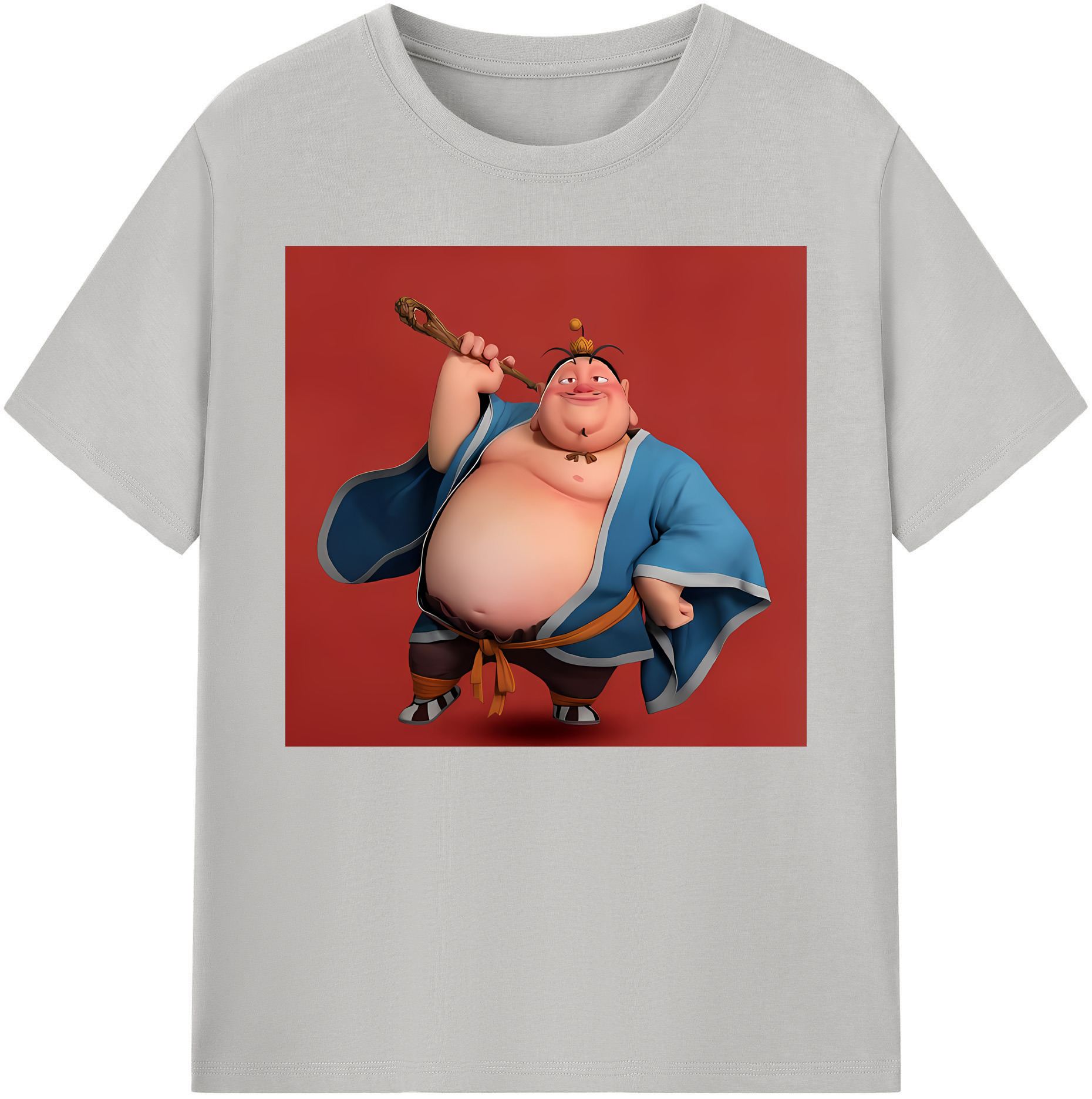 （画像用） Ne Zha 2 ナタ 魔童の大暴れ 綿100％ メンズ半袖Tシャツ｜肌触りやわらか＆通気性