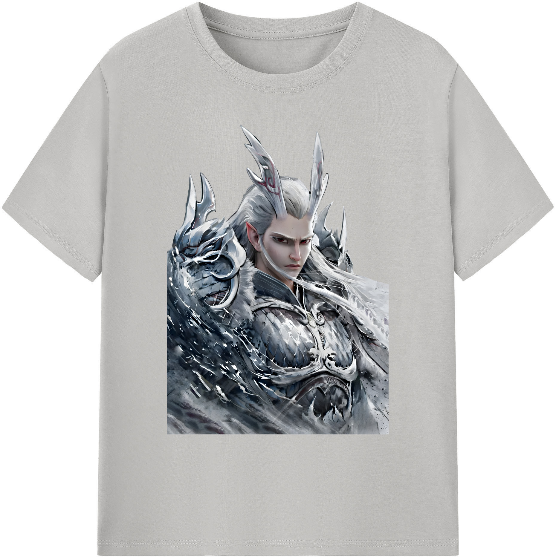 （画像用） Ne Zha 2 ナタ 魔童の大暴れ 綿100％ メンズ半袖Tシャツ｜肌触りやわらか＆通気性
