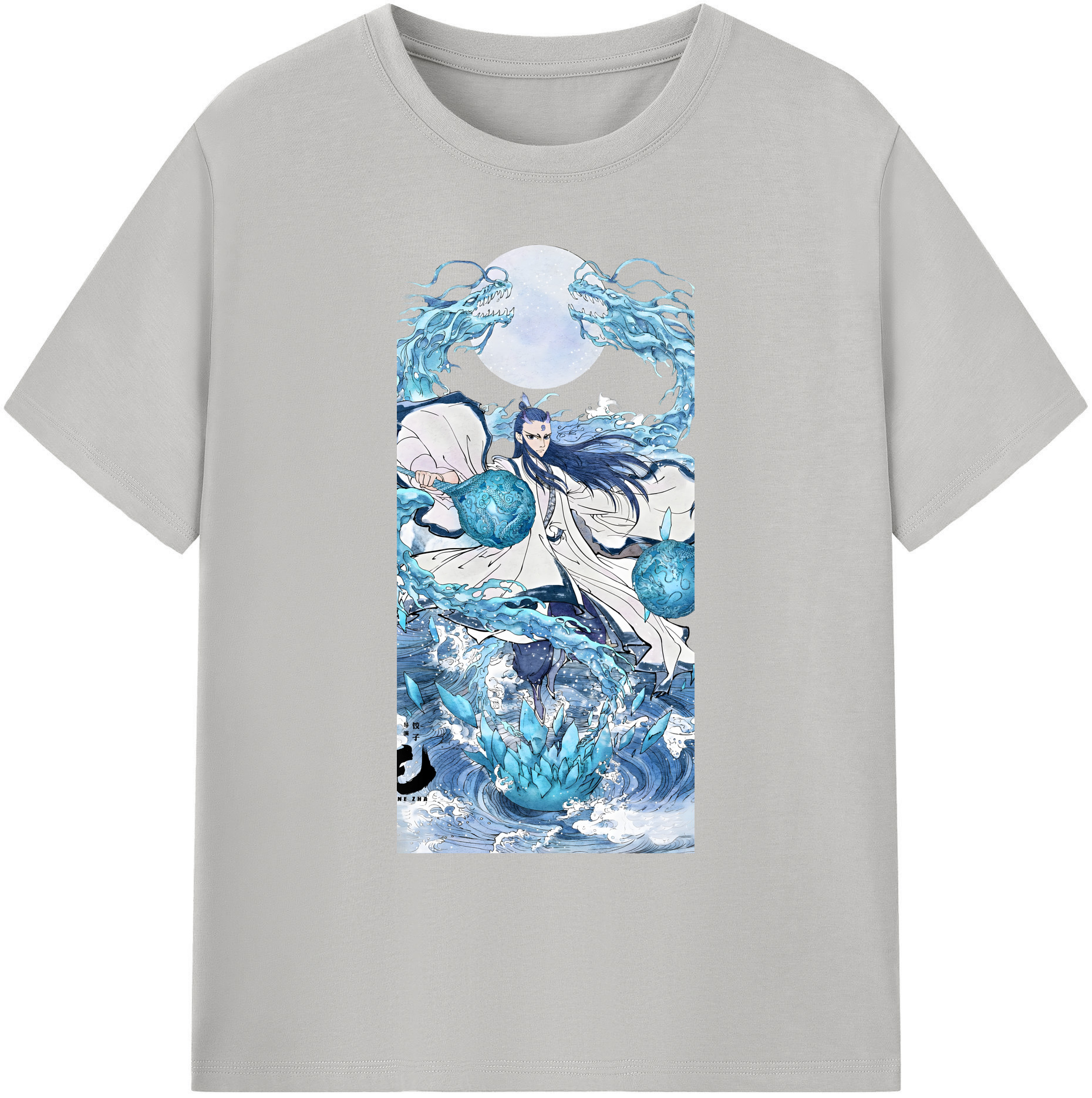 （画像用） Ne Zha 2 ナタ 魔童の大暴れ 綿100％ メンズ半袖Tシャツ｜肌触りやわらか＆通気性