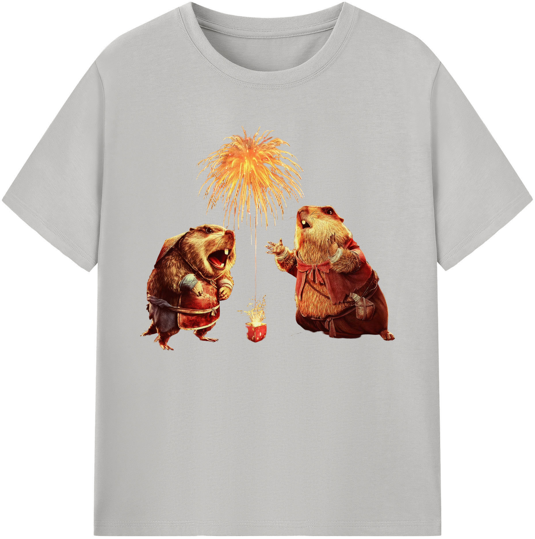 （画像用） Ne Zha 2 ナタ 魔童の大暴れ 綿100％ メンズ半袖Tシャツ｜肌触りやわらか＆通気性