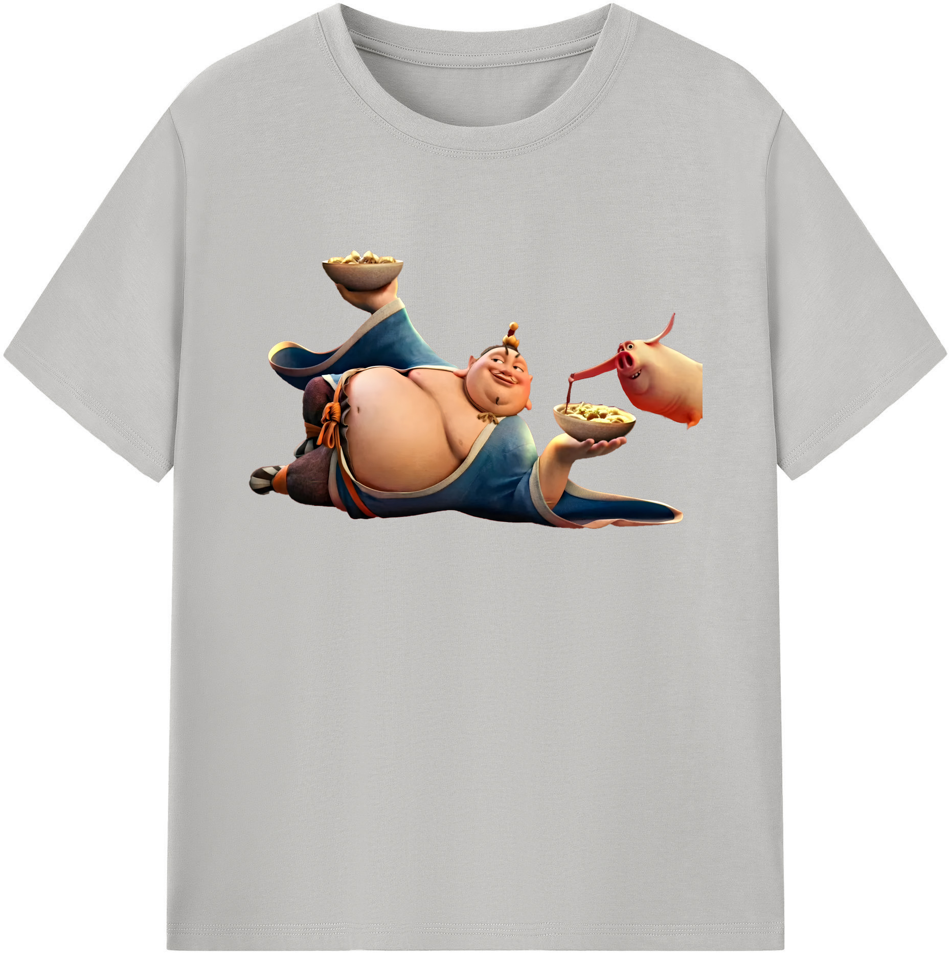 （画像用） Ne Zha 2 ナタ 魔童の大暴れ 綿100％ メンズ半袖Tシャツ｜肌触りやわらか＆通気性