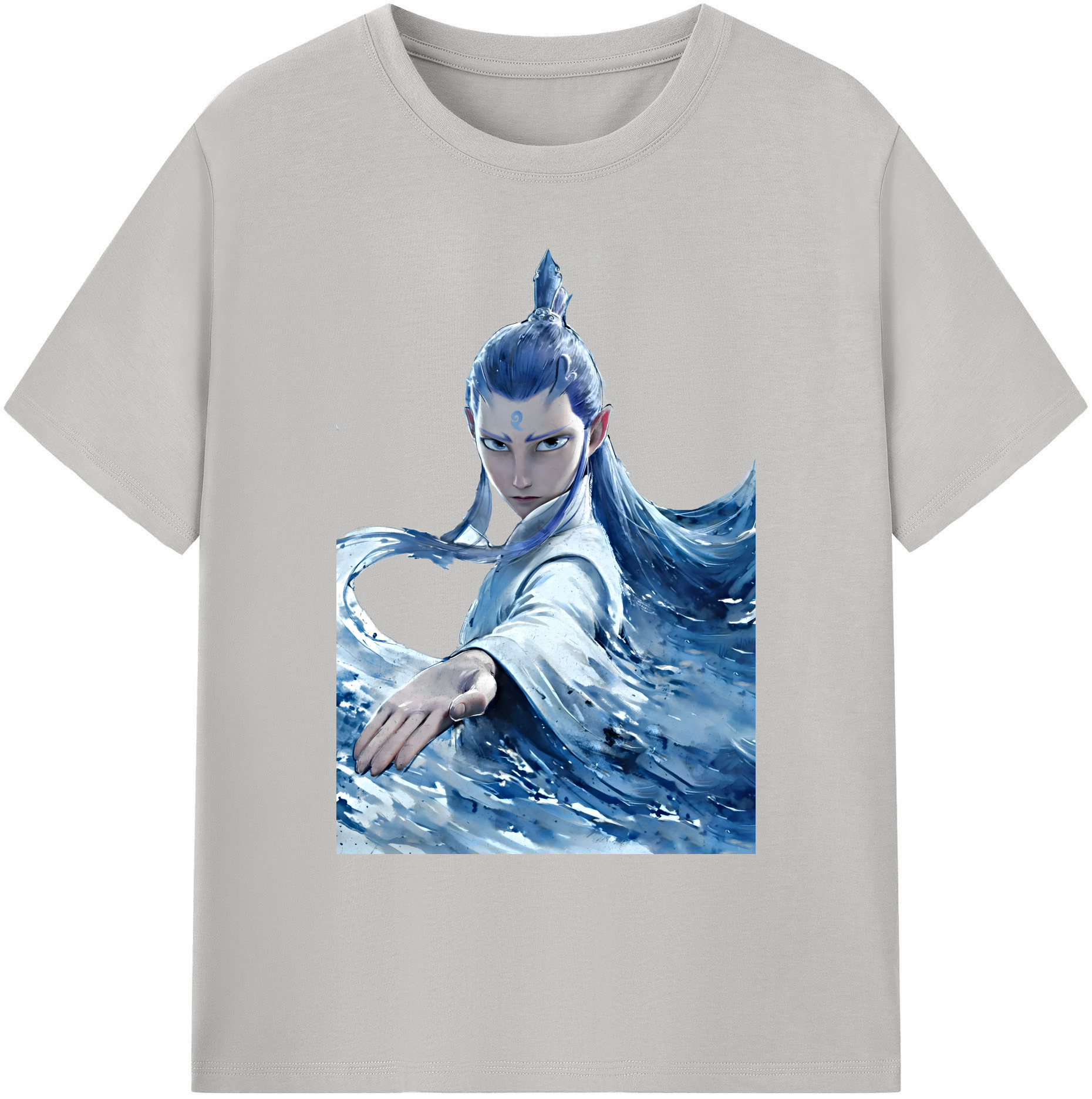 （画像用） Ne Zha 2 ナタ 魔童の大暴れ 綿100％ メンズ半袖Tシャツ｜肌触りやわらか＆通気性