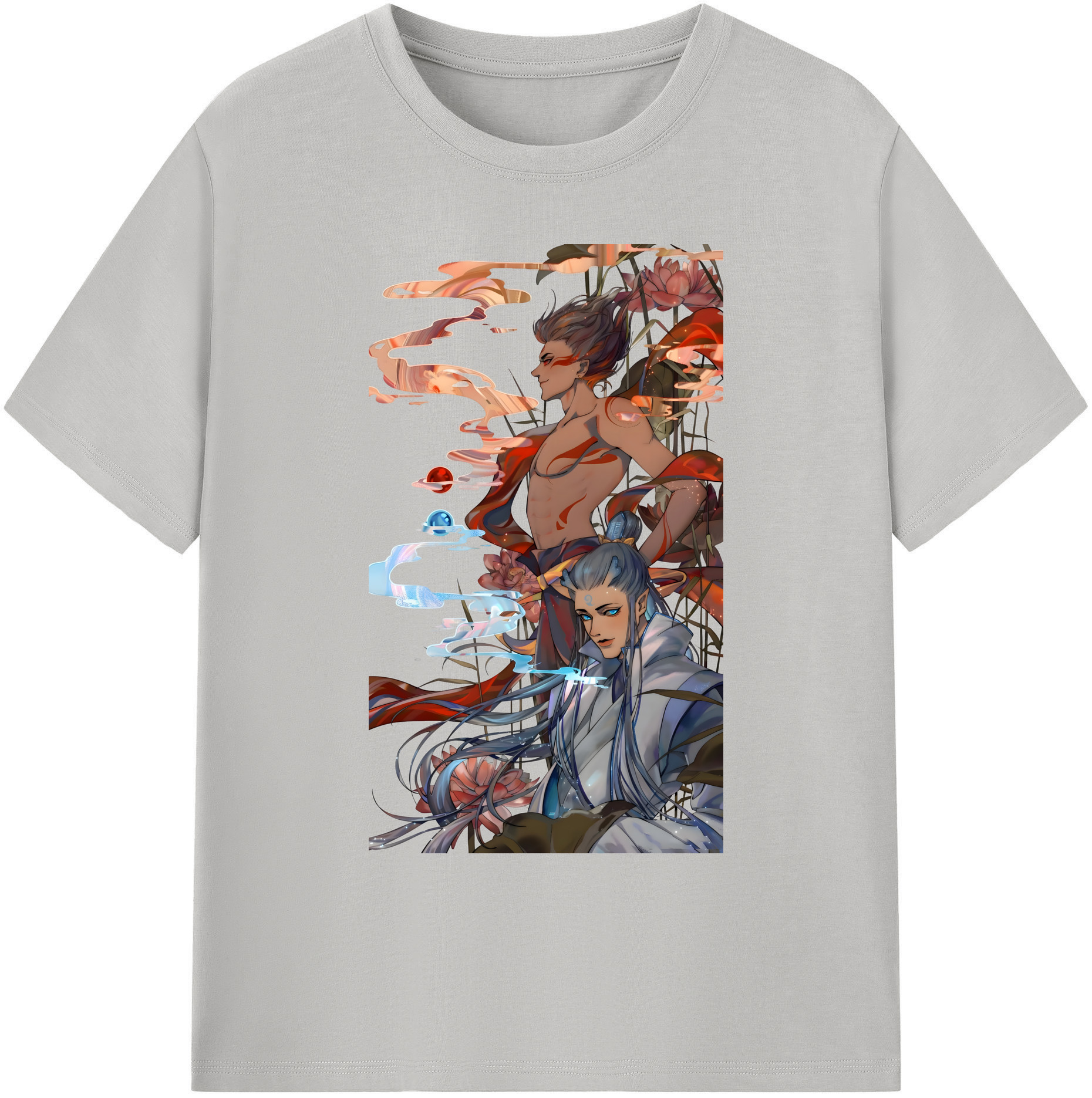 （画像用） Ne Zha 2 ナタ 魔童の大暴れ 綿100％ メンズ半袖Tシャツ｜肌触りやわらか＆通気性