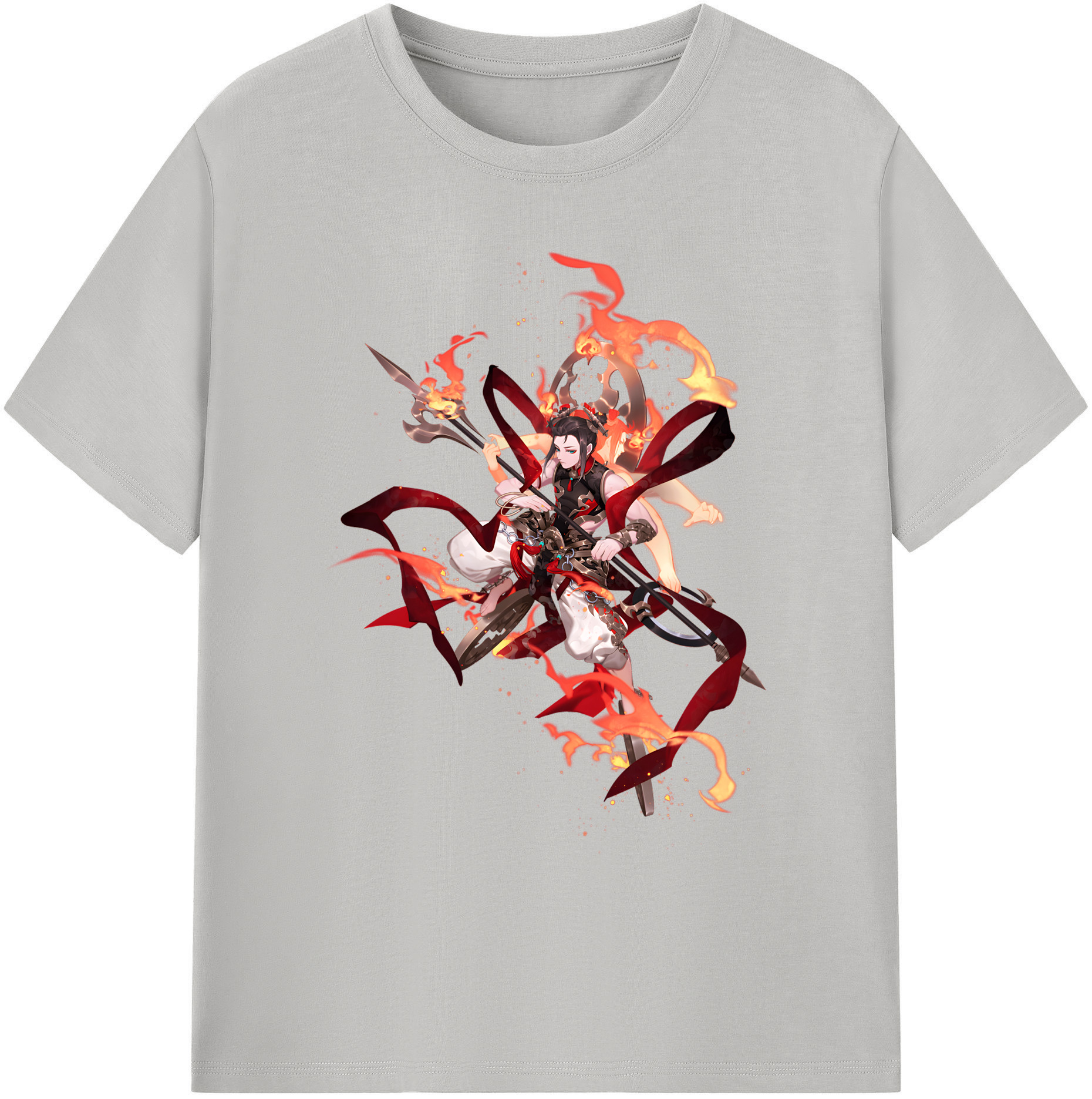 （画像用） Ne Zha 2 ナタ 魔童の大暴れ 綿100％ メンズ半袖Tシャツ｜肌触りやわらか＆通気性