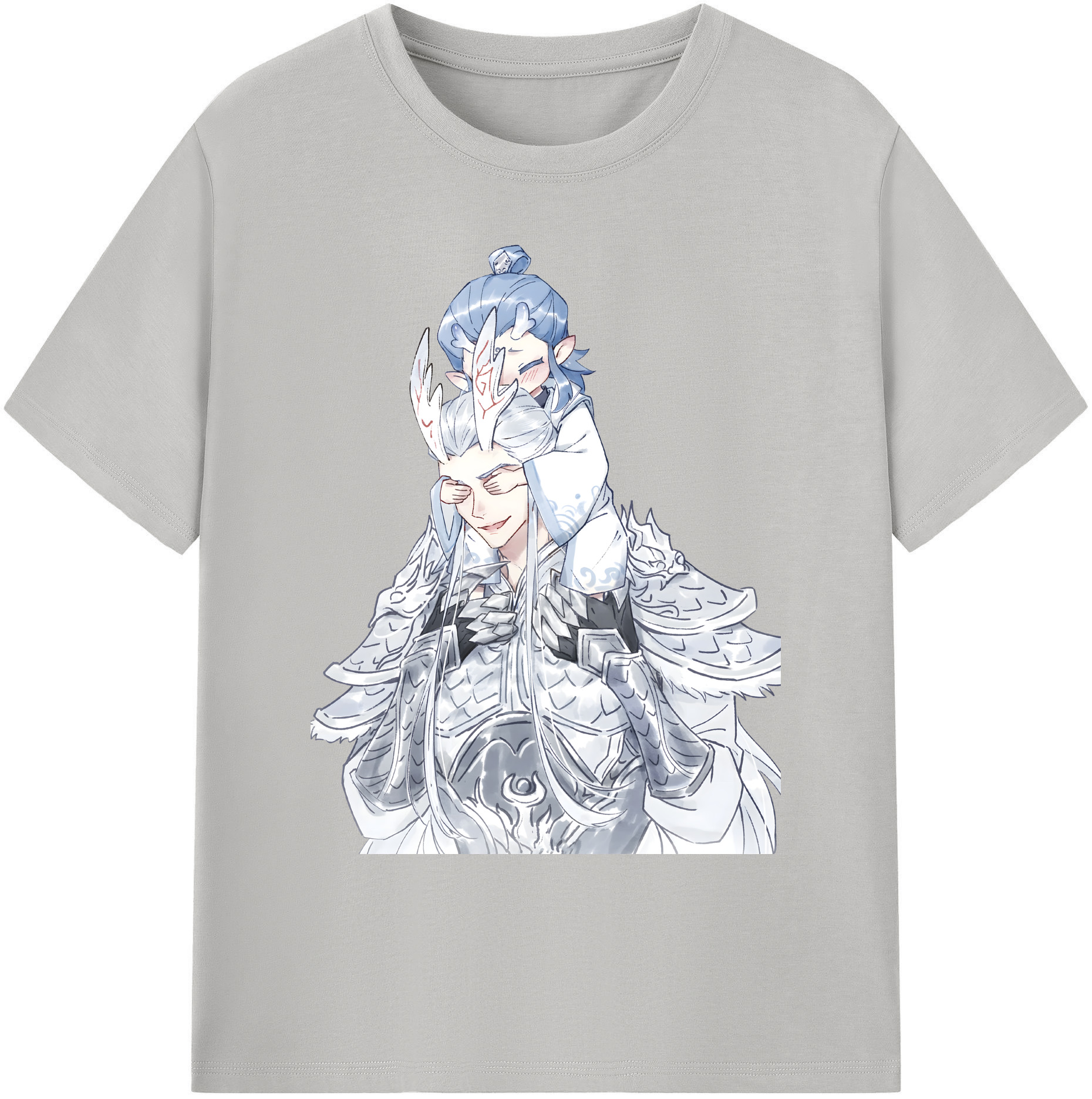 （画像用） Ne Zha 2 ナタ 魔童の大暴れ 綿100％ メンズ半袖Tシャツ｜肌触りやわらか＆通気性