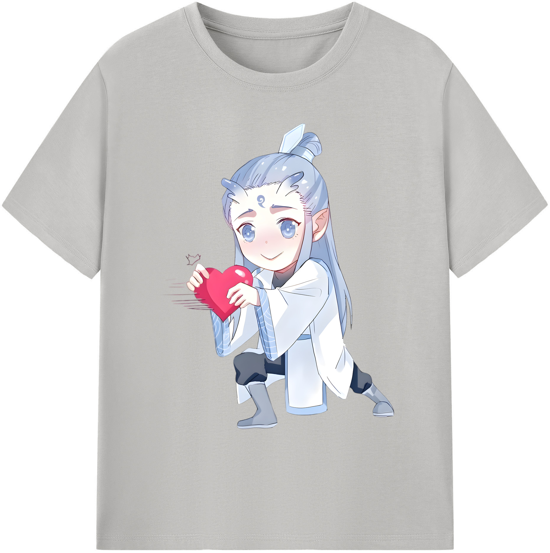（画像用） Ne Zha 2 ナタ 魔童の大暴れ 綿100％ メンズ半袖Tシャツ｜肌触りやわらか＆通気性