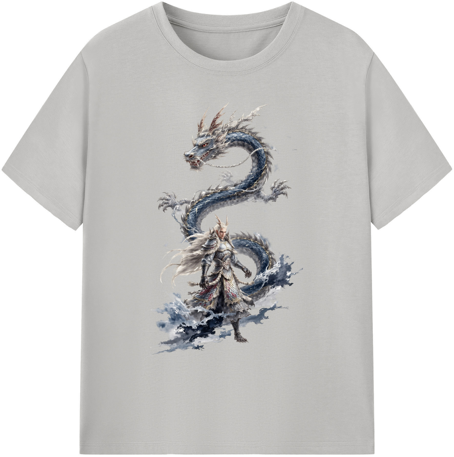 （画像用） Ne Zha 2 ナタ 魔童の大暴れ 綿100％ メンズ半袖Tシャツ｜肌触りやわらか＆通気性