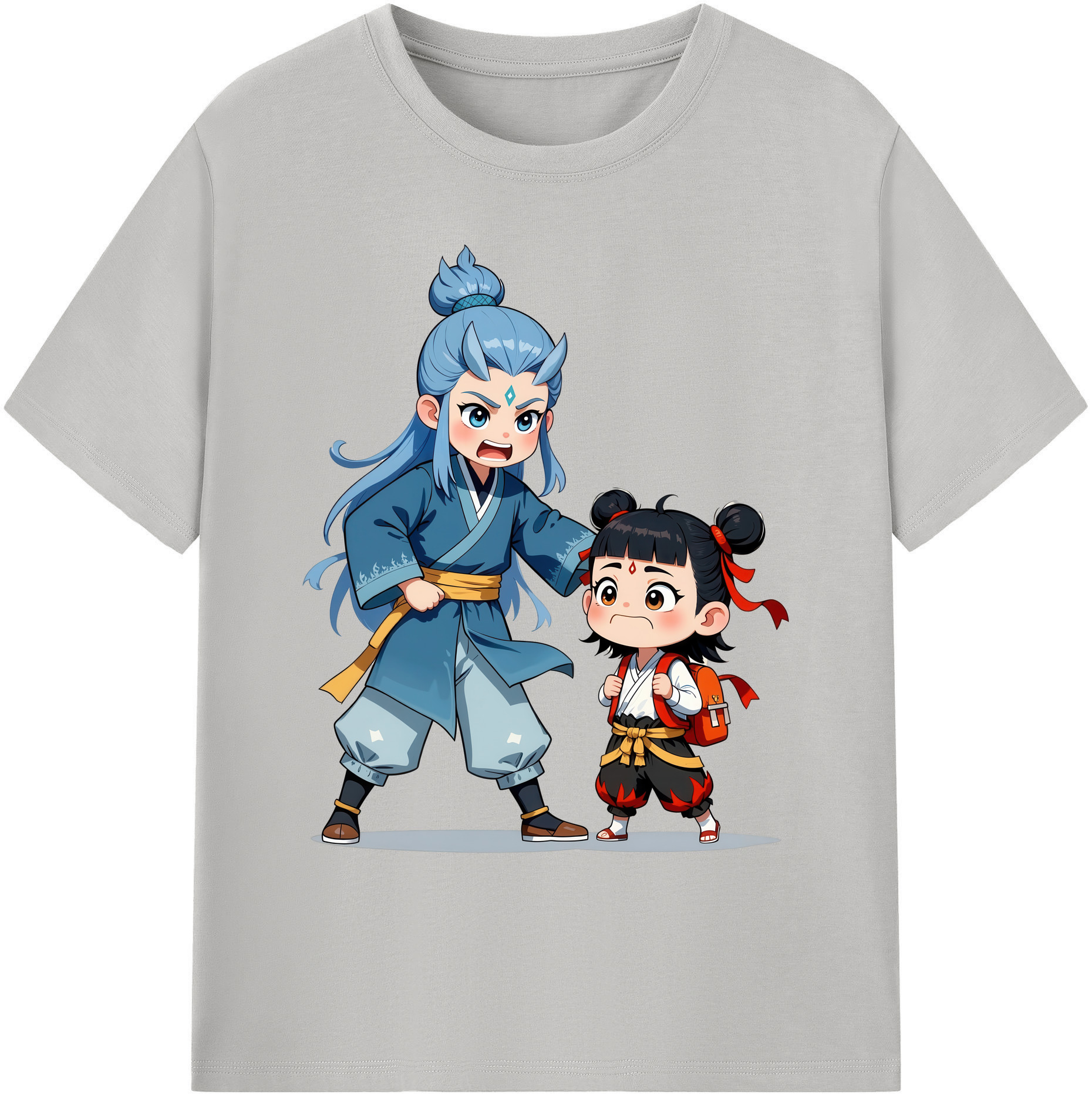 （画像用） Ne Zha 2 ナタ 魔童の大暴れ 綿100％ メンズ半袖Tシャツ｜肌触りやわらか＆通気性