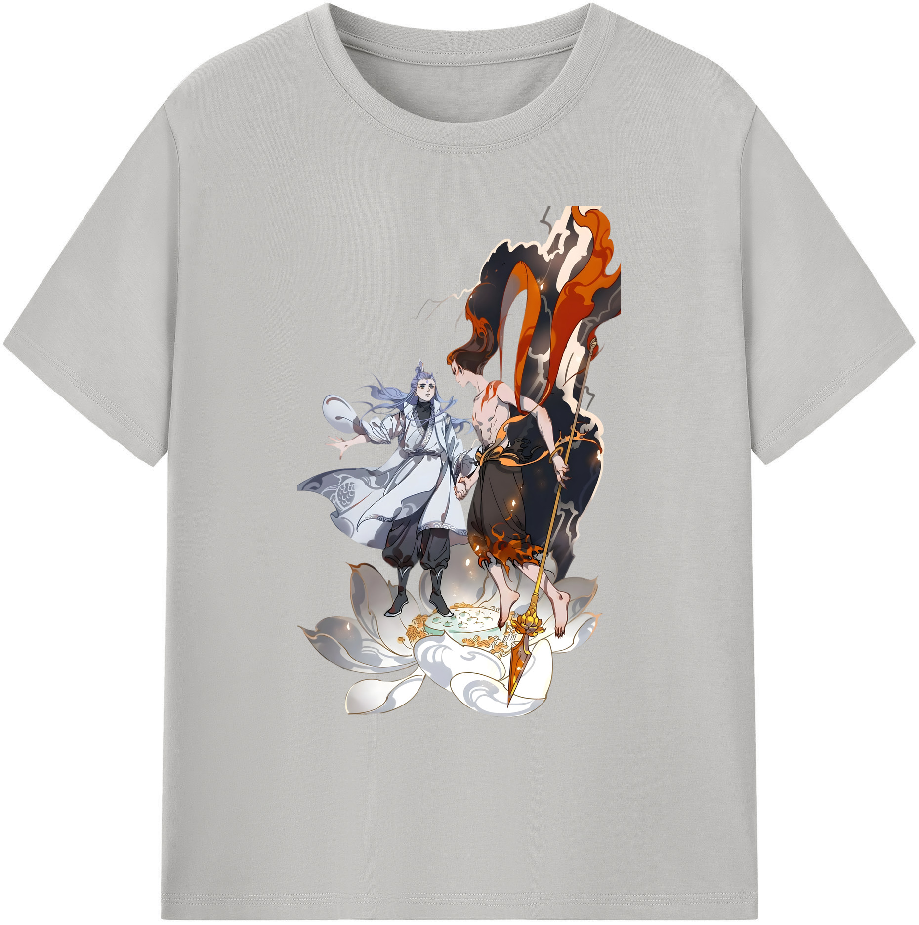 （画像用） Ne Zha 2 ナタ 魔童の大暴れ 綿100％ メンズ半袖Tシャツ｜肌触りやわらか＆通気性