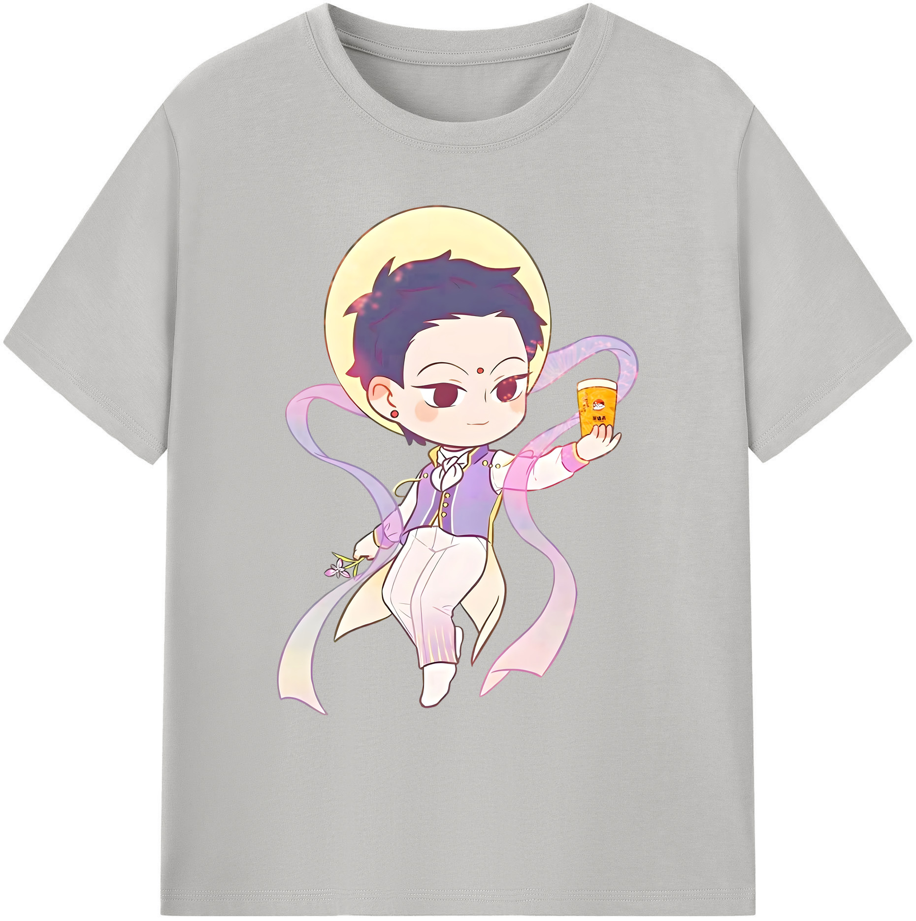（画像用） Ne Zha 2 ナタ 魔童の大暴れ 綿100％ メンズ半袖Tシャツ｜肌触りやわらか＆通気性