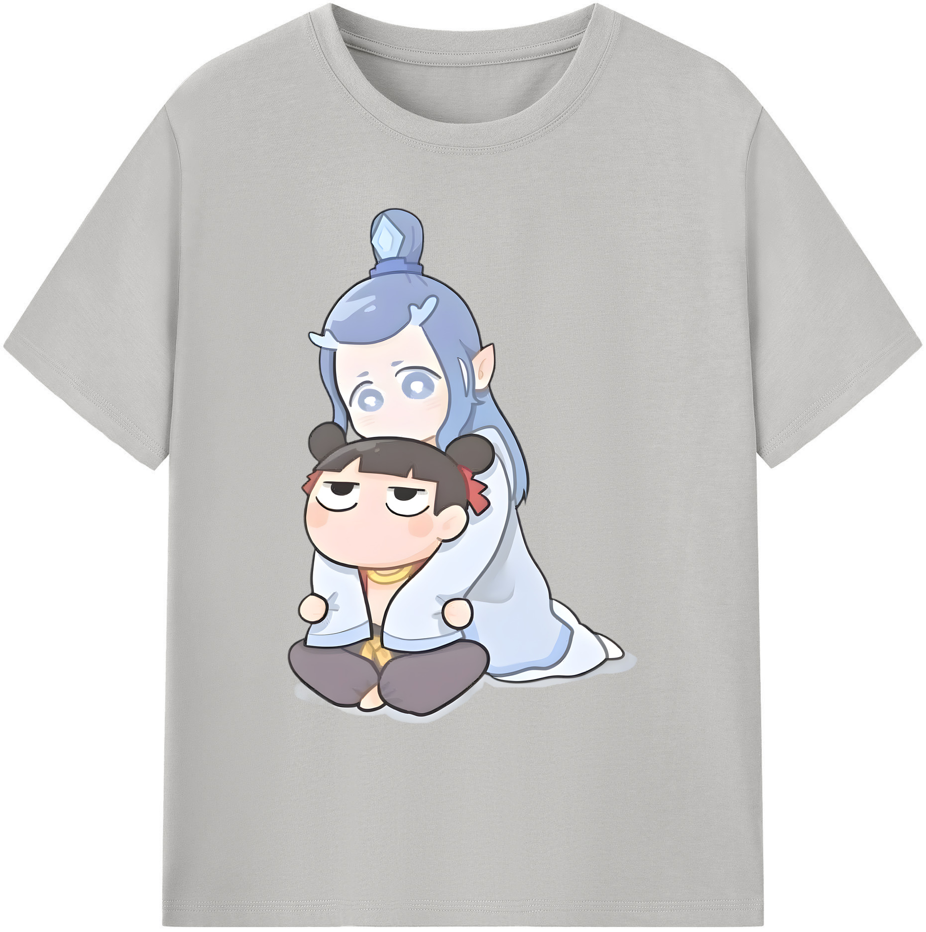 （画像用） Ne Zha 2 ナタ 魔童の大暴れ 綿100％ メンズ半袖Tシャツ｜肌触りやわらか＆通気性