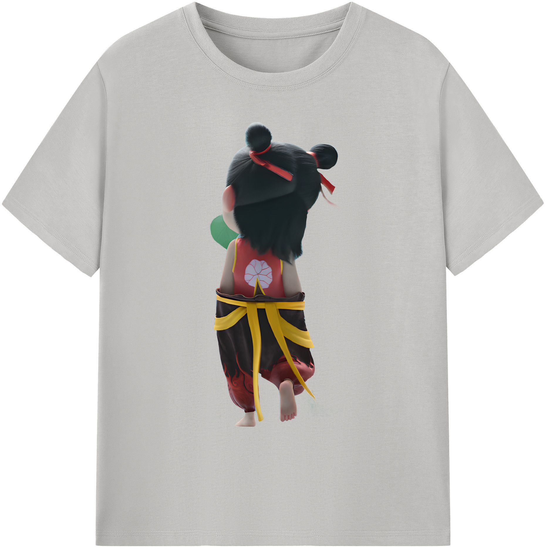 （画像用） Ne Zha 2 ナタ 魔童の大暴れ 綿100％ メンズ半袖Tシャツ｜肌触りやわらか＆通気性