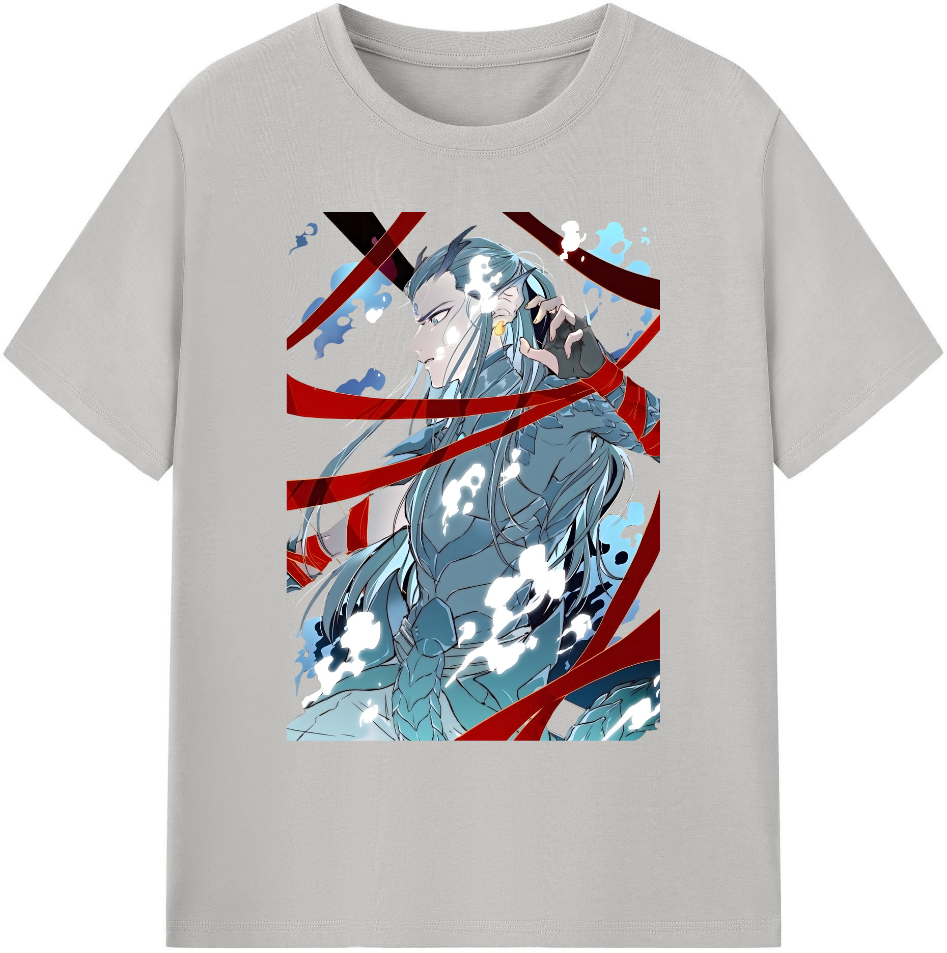 （画像用） Ne Zha 2 ナタ 魔童の大暴れ 綿100％ メンズ半袖Tシャツ｜肌触りやわらか＆通気性