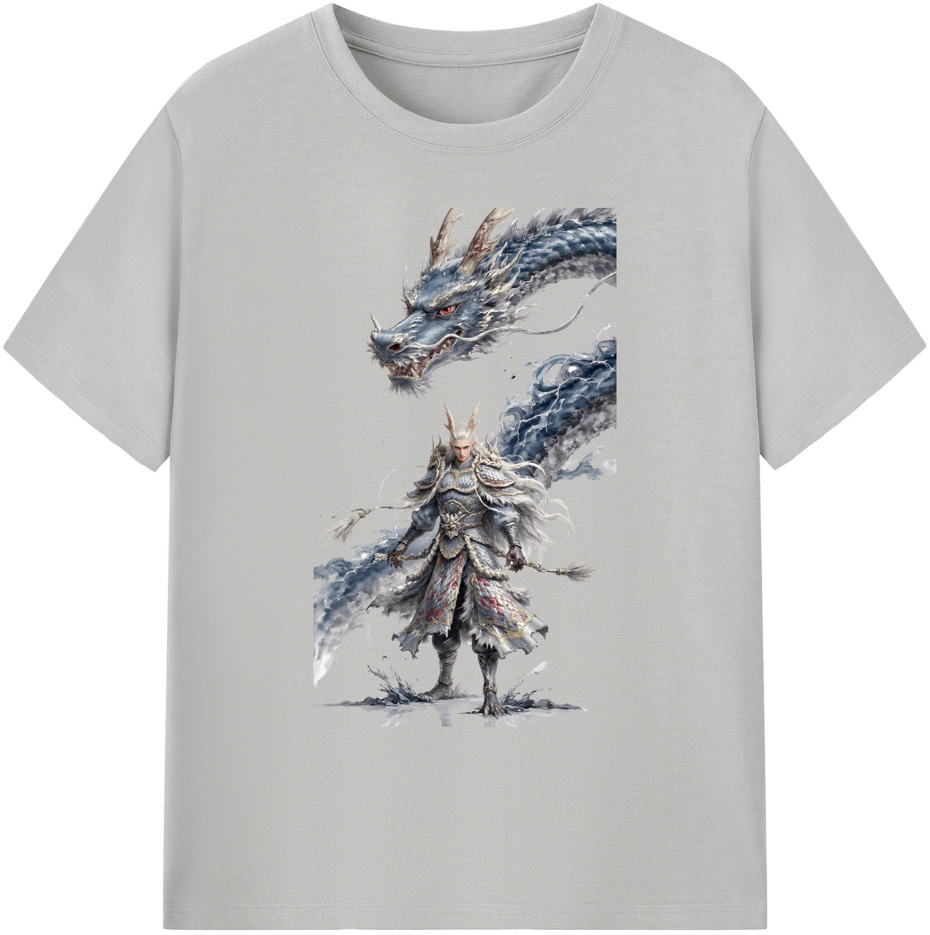 （画像用） Ne Zha 2 ナタ 魔童の大暴れ 綿100％ メンズ半袖Tシャツ｜肌触りやわらか＆通気性