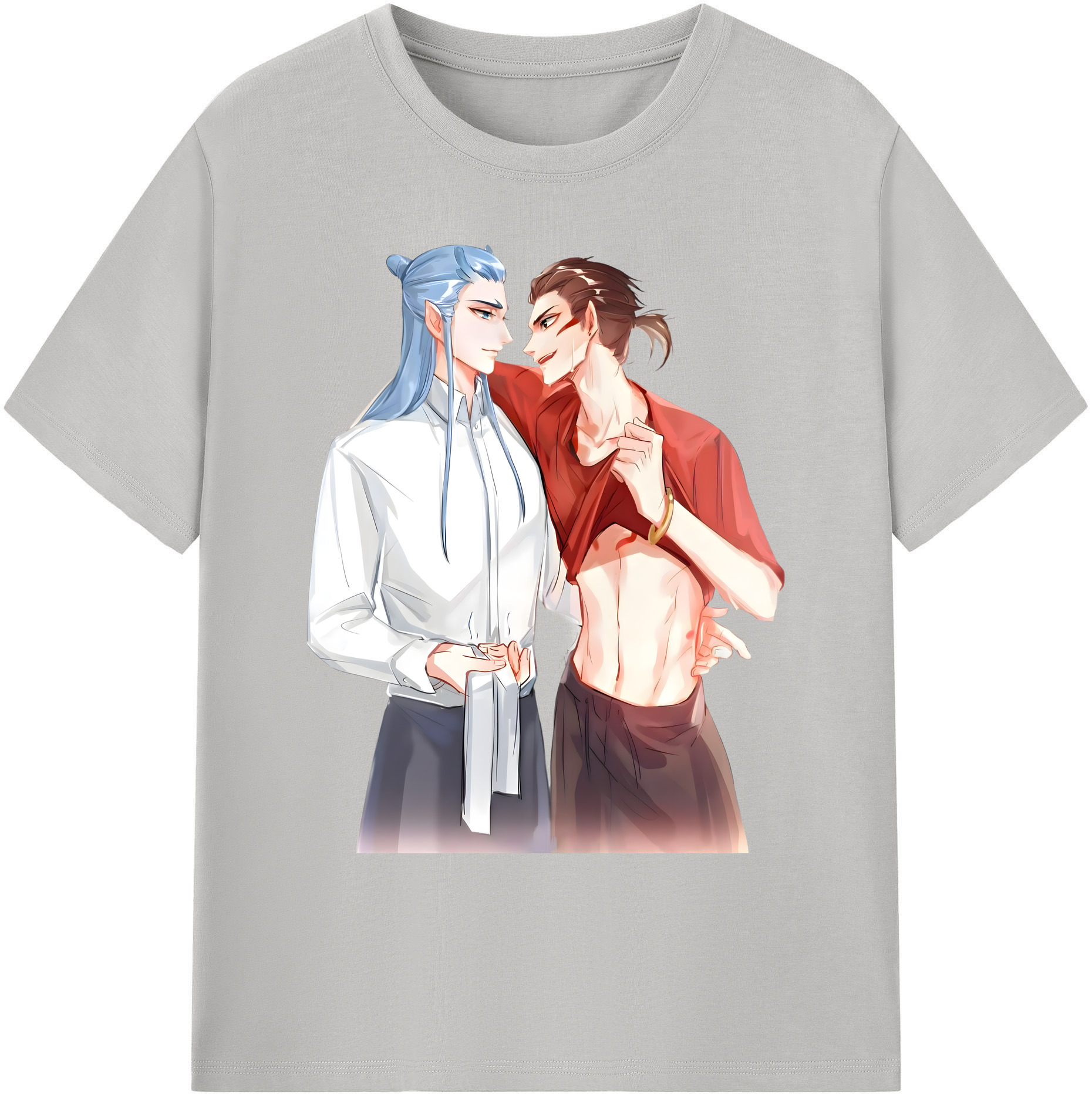 （画像用） Ne Zha 2 ナタ 魔童の大暴れ 綿100％ メンズ半袖Tシャツ｜肌触りやわらか＆通気性