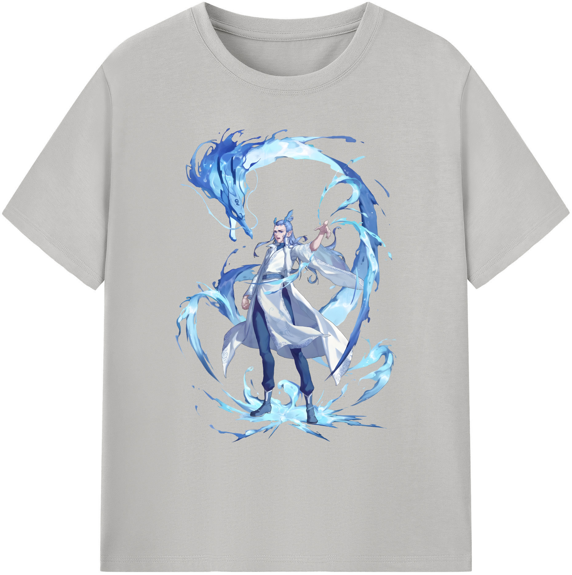 （画像用） Ne Zha 2 ナタ 魔童の大暴れ 綿100％ メンズ半袖Tシャツ｜肌触りやわらか＆通気性