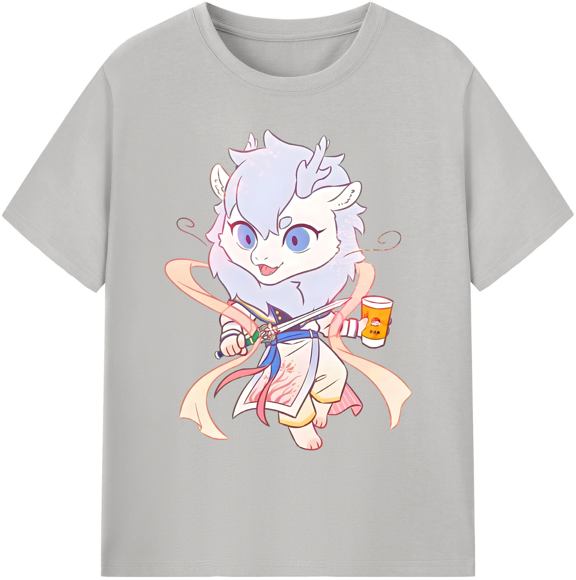 （画像用） Ne Zha 2 ナタ 魔童の大暴れ 綿100％ メンズ半袖Tシャツ｜肌触りやわらか＆通気性