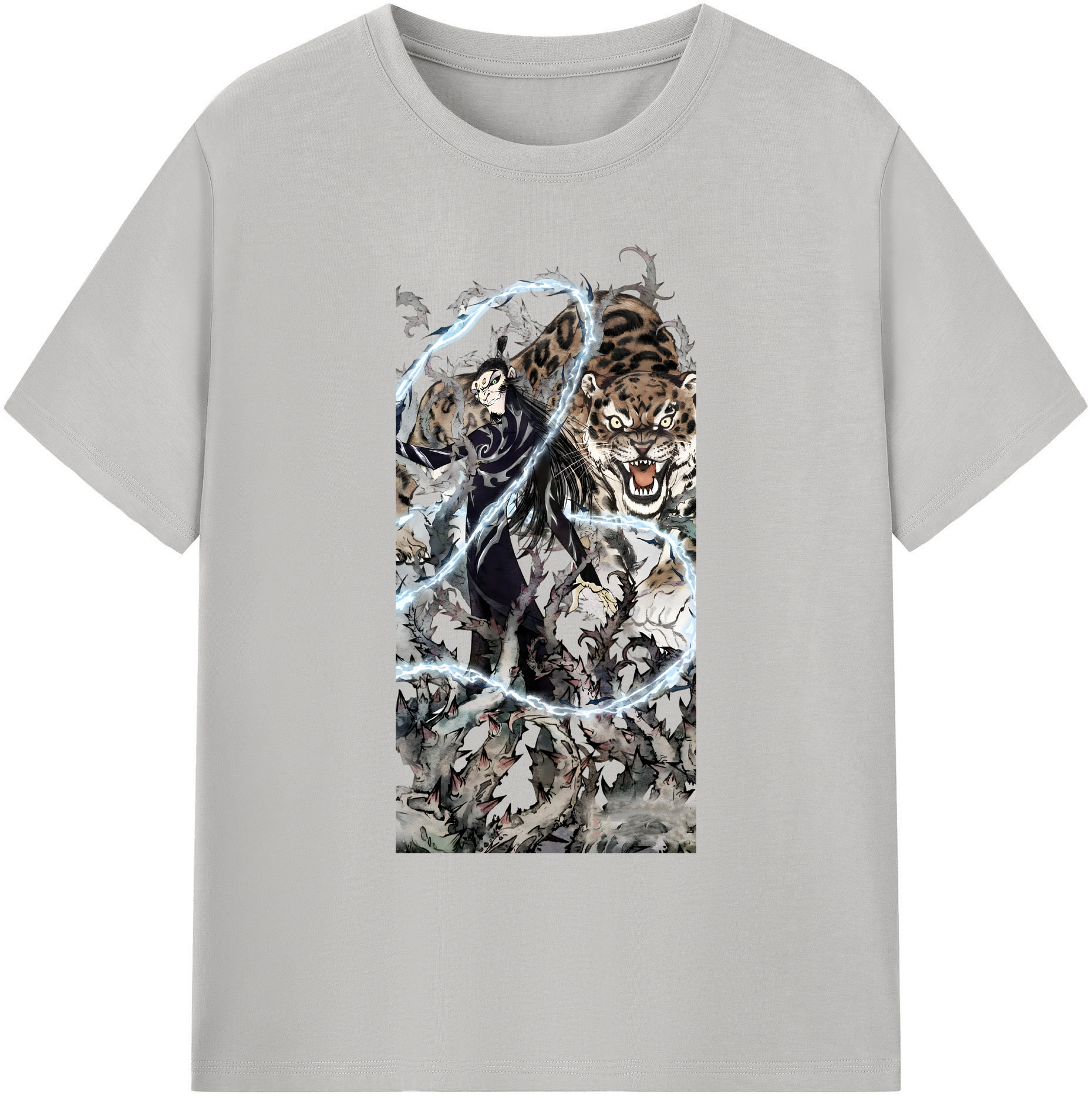 （画像用） Ne Zha 2 ナタ 魔童の大暴れ 綿100％ メンズ半袖Tシャツ｜肌触りやわらか＆通気性