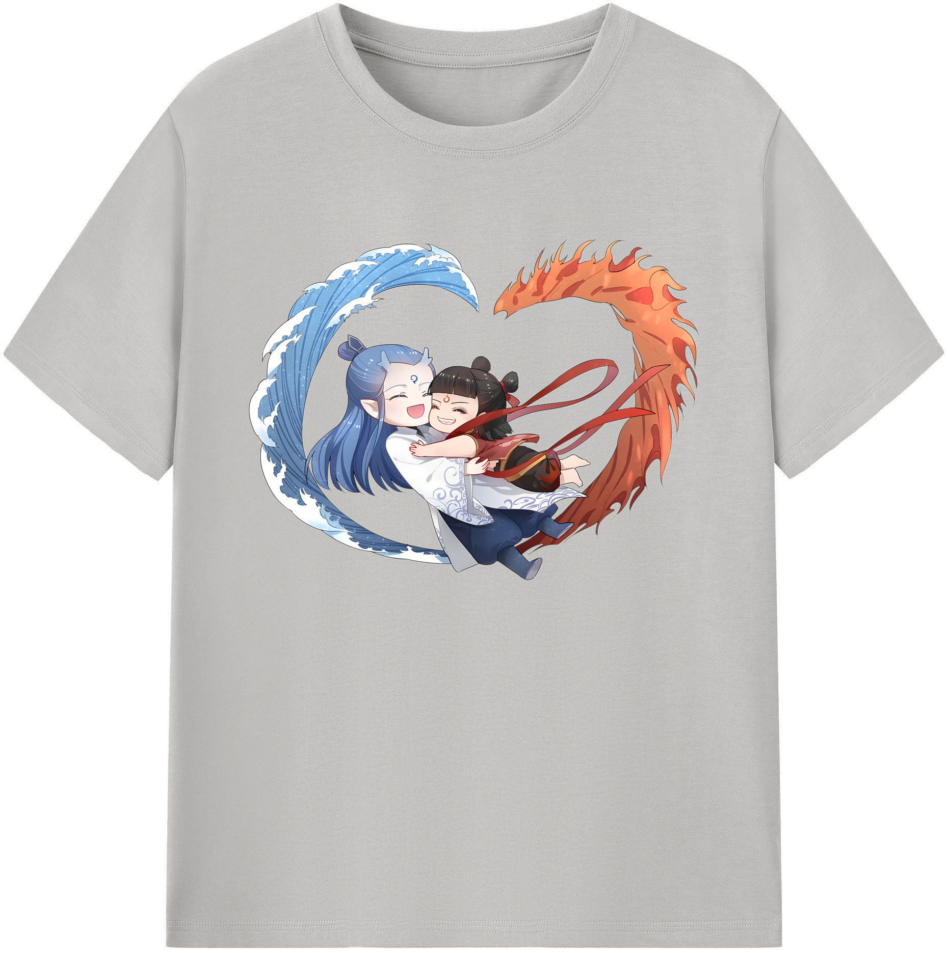 （画像用） Ne Zha 2 ナタ 魔童の大暴れ 綿100％ メンズ半袖Tシャツ｜肌触りやわらか＆通気性