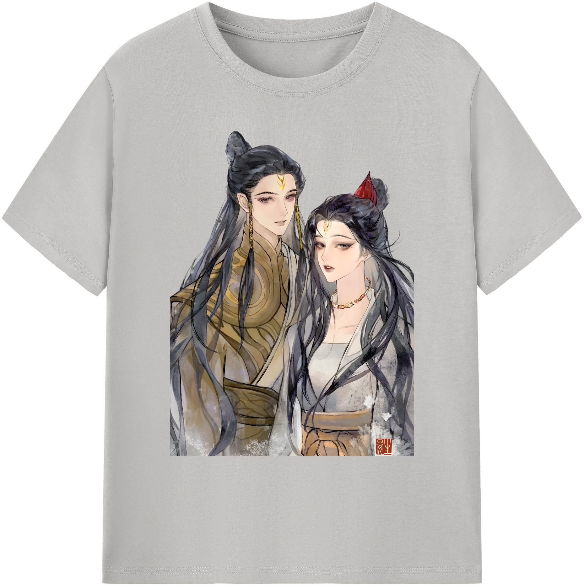 （画像用） Ne Zha 2 ナタ 魔童の大暴れ 綿100％ メンズ半袖Tシャツ｜肌触りやわらか＆通気性