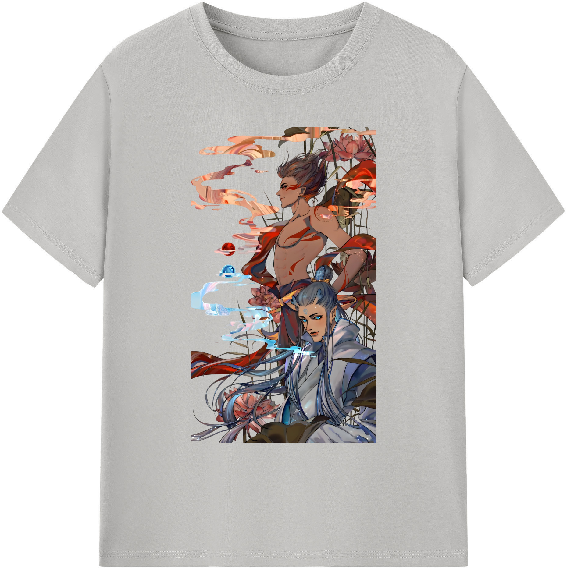 （画像用） Ne Zha 2 ナタ 魔童の大暴れ 綿100％ メンズ半袖Tシャツ｜肌触りやわらか＆通気性