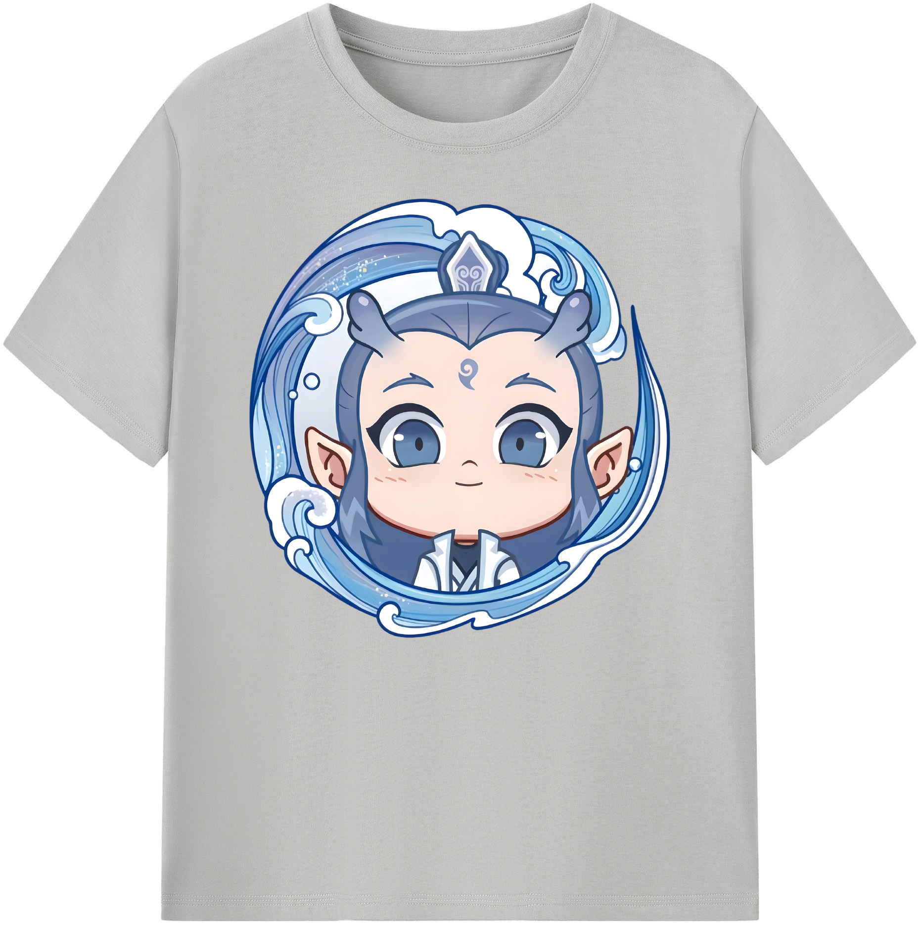 （画像用） Ne Zha 2 ナタ 魔童の大暴れ 綿100％ メンズ半袖Tシャツ｜肌触りやわらか＆通気性