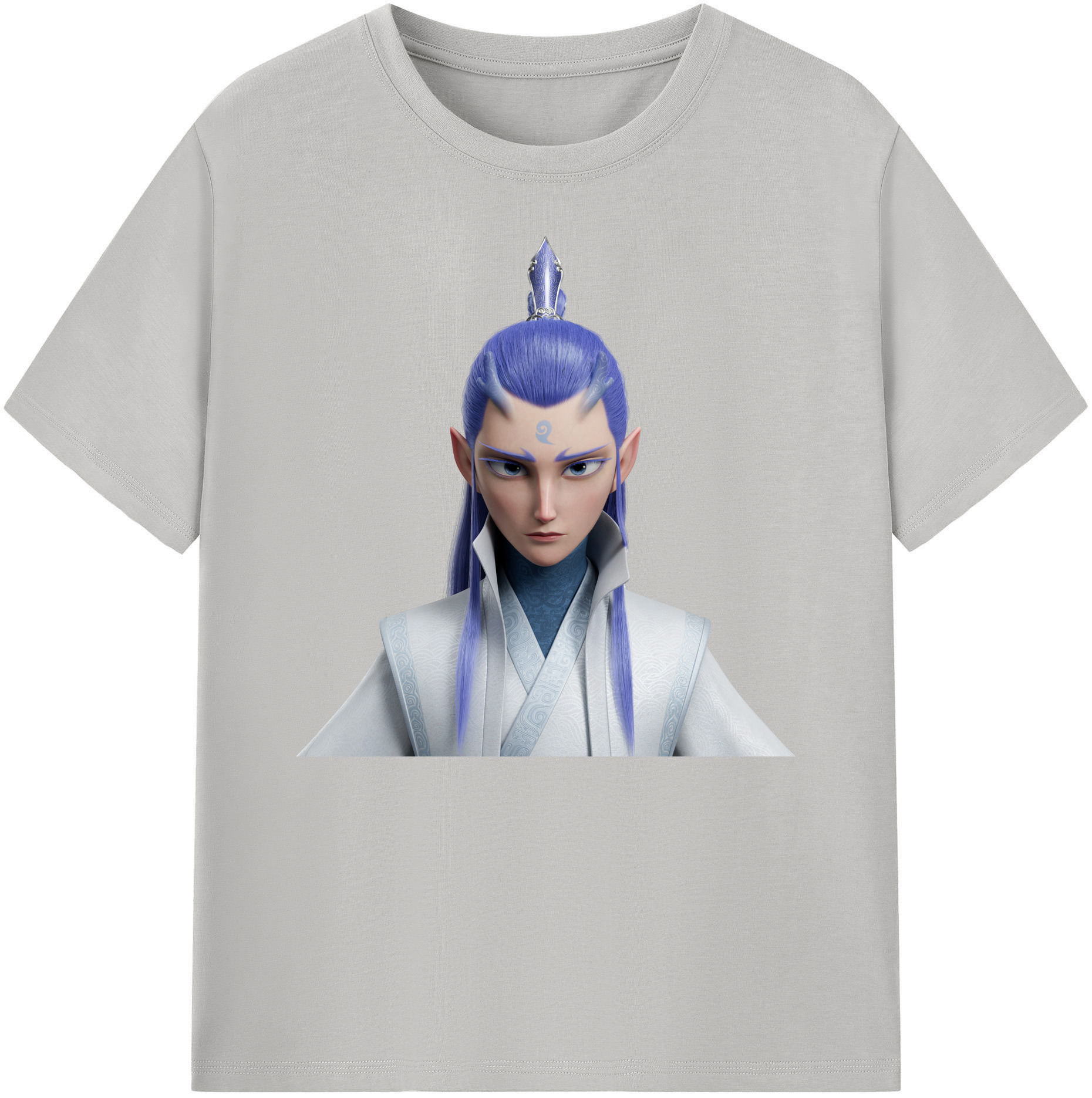 （画像用） Ne Zha 2 ナタ 魔童の大暴れ 綿100％ メンズ半袖Tシャツ｜肌触りやわらか＆通気性