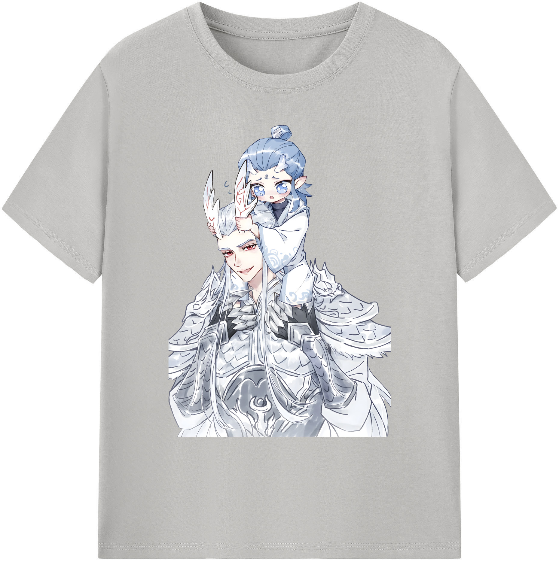 （画像用） Ne Zha 2 ナタ 魔童の大暴れ 綿100％ メンズ半袖Tシャツ｜肌触りやわらか＆通気性