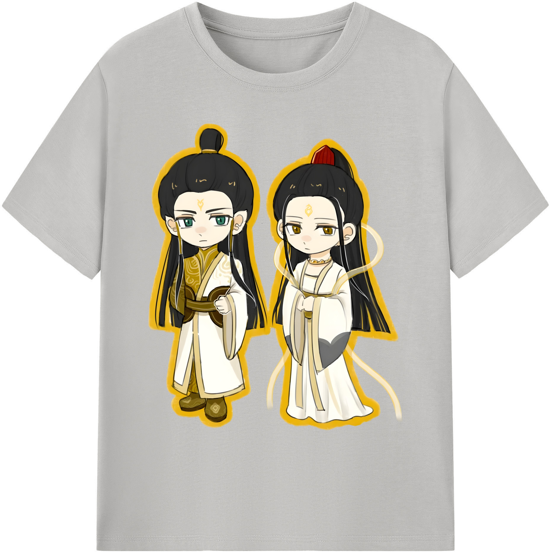 （画像用） Ne Zha 2 ナタ 魔童の大暴れ 綿100％ メンズ半袖Tシャツ｜肌触りやわらか＆通気性