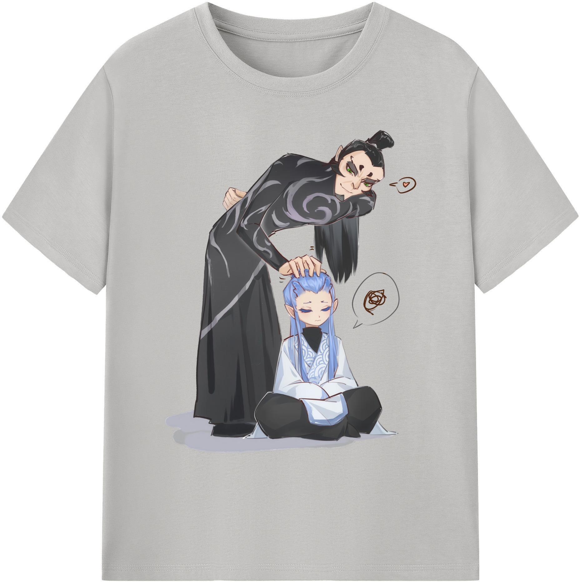 （画像用） Ne Zha 2 ナタ 魔童の大暴れ 綿100％ メンズ半袖Tシャツ｜肌触りやわらか＆通気性
