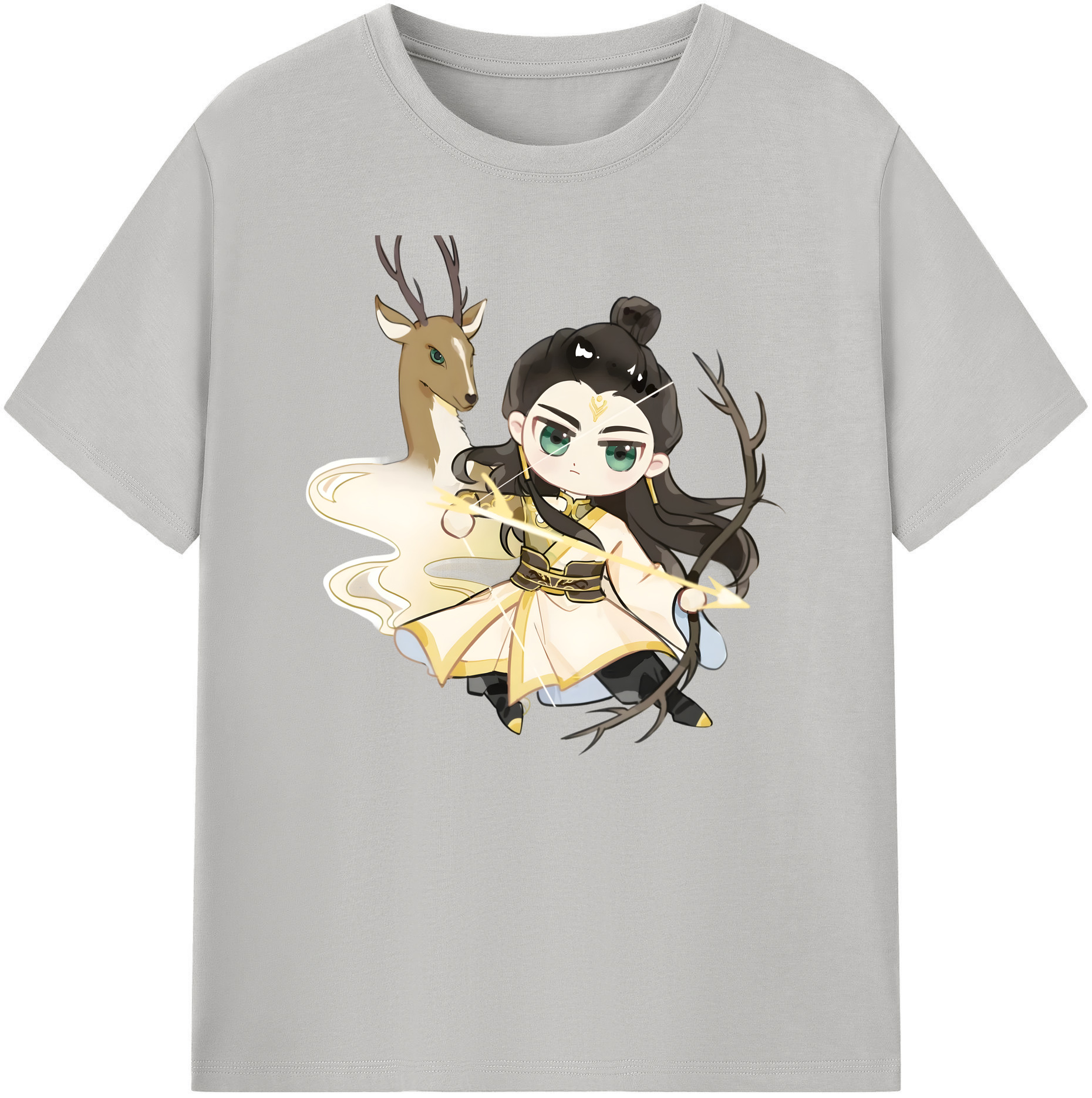 （画像用） Ne Zha 2 ナタ 魔童の大暴れ 綿100％ メンズ半袖Tシャツ｜肌触りやわらか＆通気性