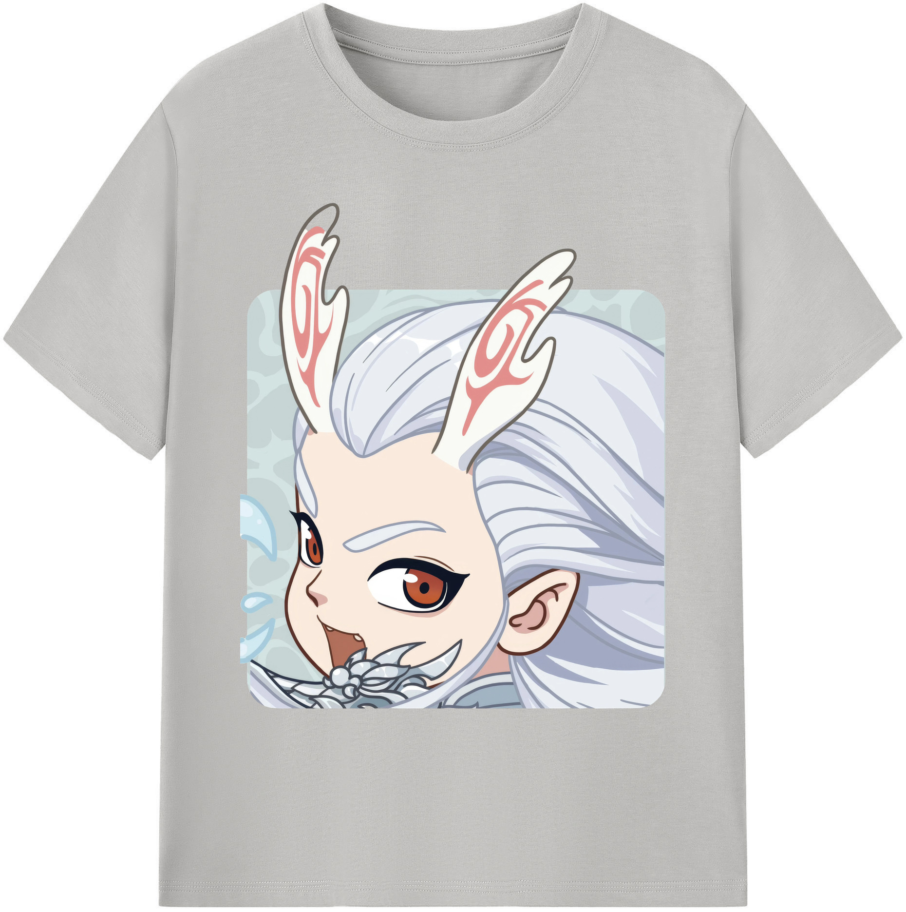 （画像用） Ne Zha 2 ナタ 魔童の大暴れ 綿100％ メンズ半袖Tシャツ｜肌触りやわらか＆通気性