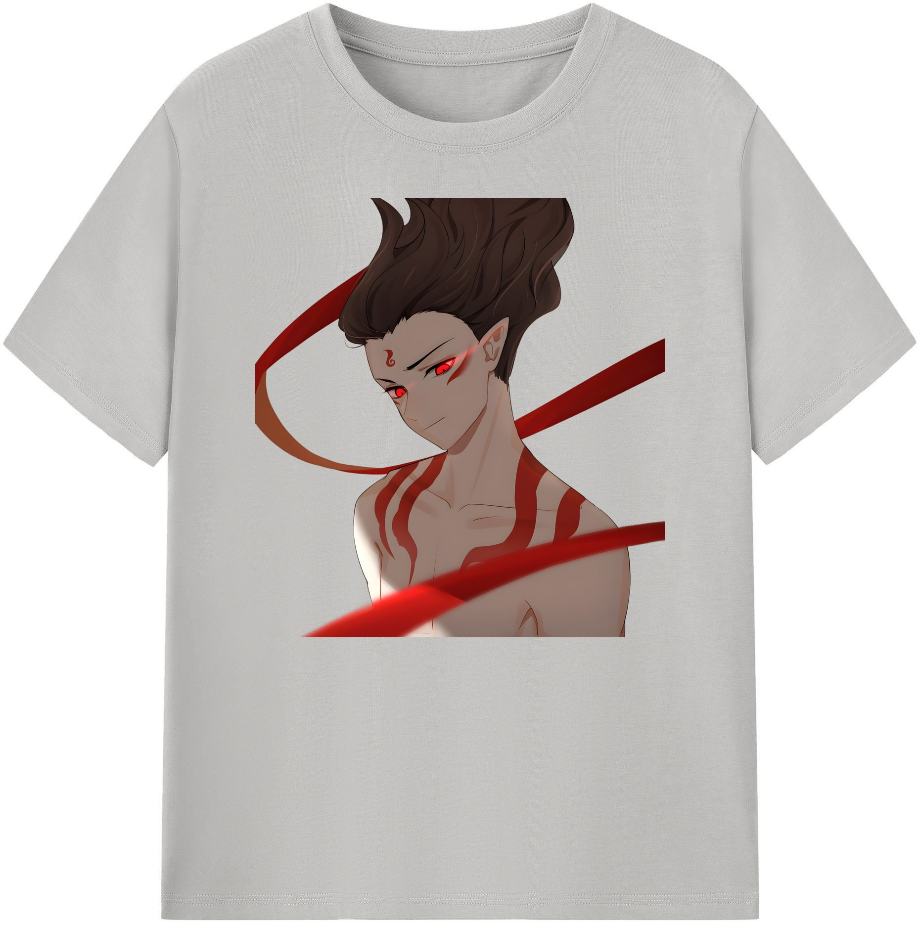 （画像用） Ne Zha 2 ナタ 魔童の大暴れ 綿100％ メンズ半袖Tシャツ｜肌触りやわらか＆通気性