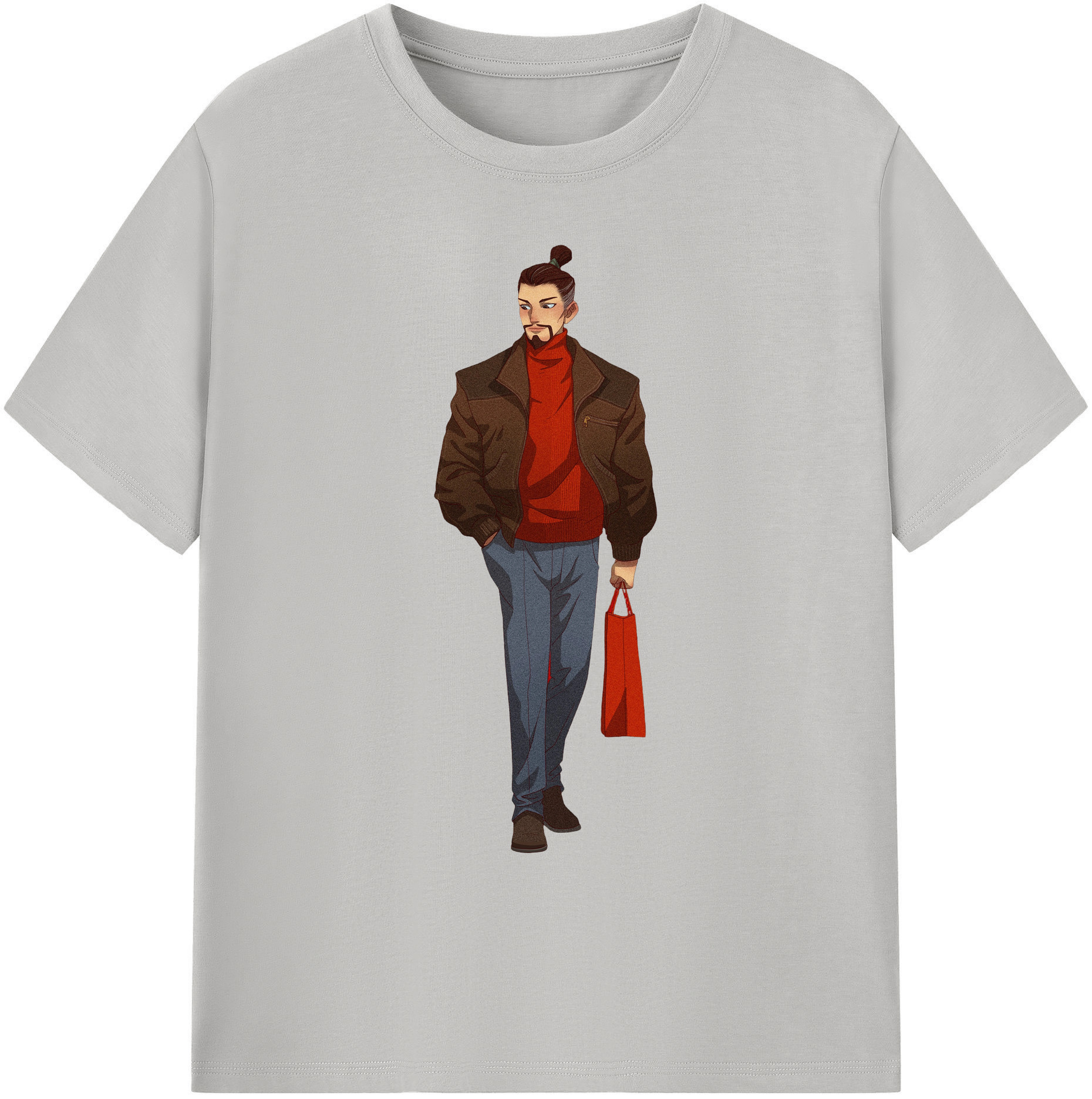 （画像用） Ne Zha 2 ナタ 魔童の大暴れ 綿100％ メンズ半袖Tシャツ｜肌触りやわらか＆通気性