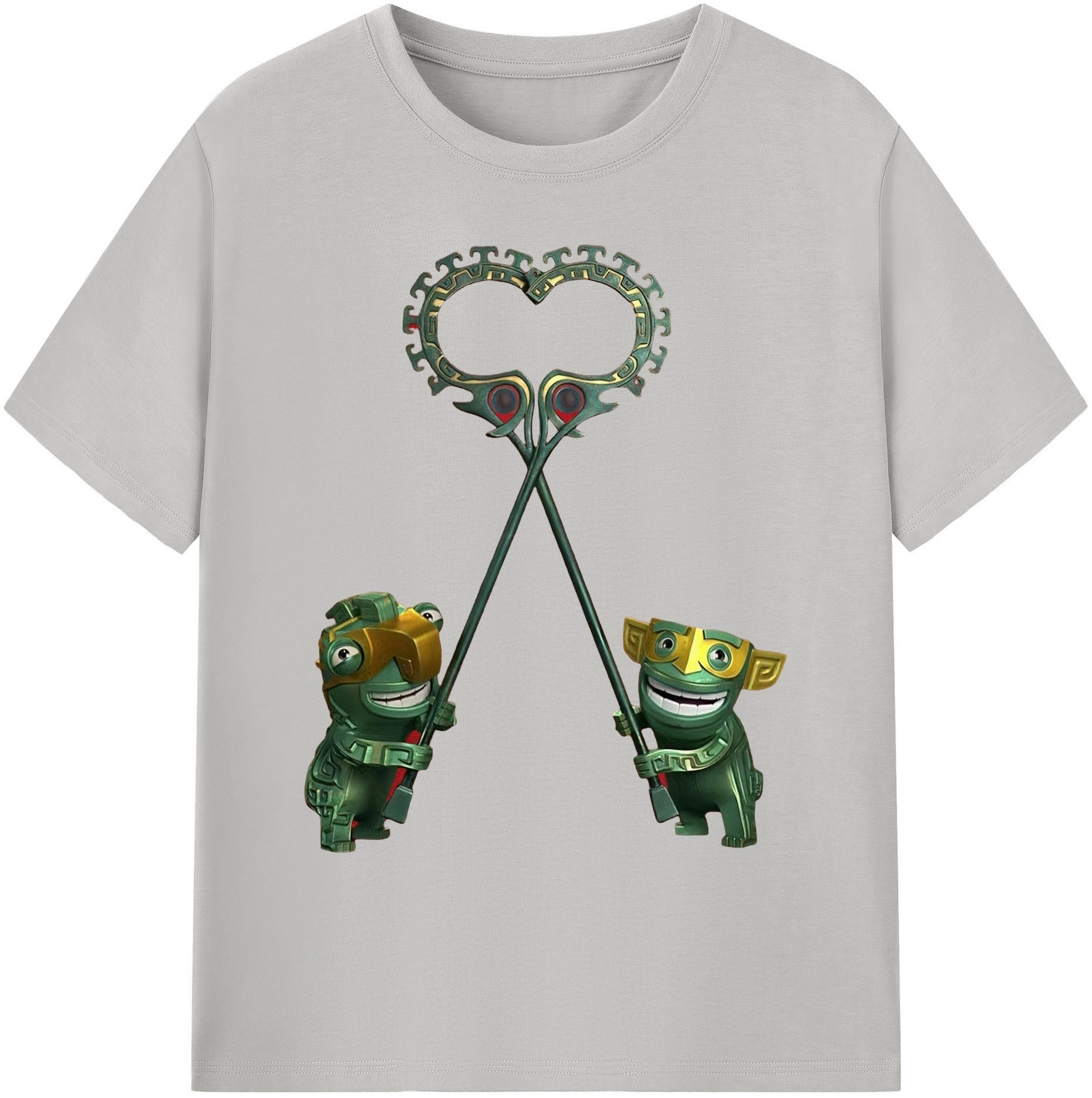 （画像用） Ne Zha 2 ナタ 魔童の大暴れ 綿100％ メンズ半袖Tシャツ｜肌触りやわらか＆通気性