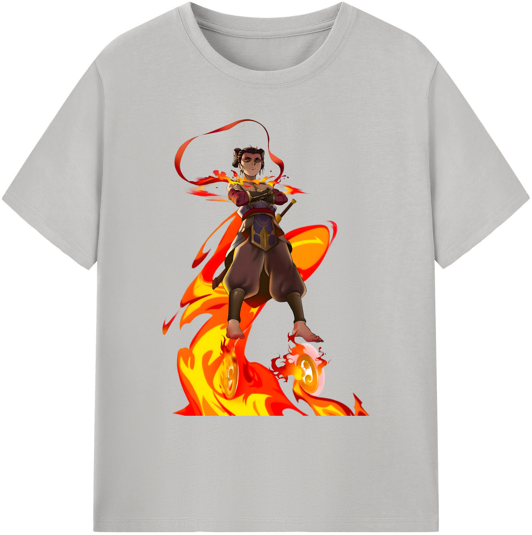 （画像用） Ne Zha 2 ナタ 魔童の大暴れ 綿100％ メンズ半袖Tシャツ｜肌触りやわらか＆通気性