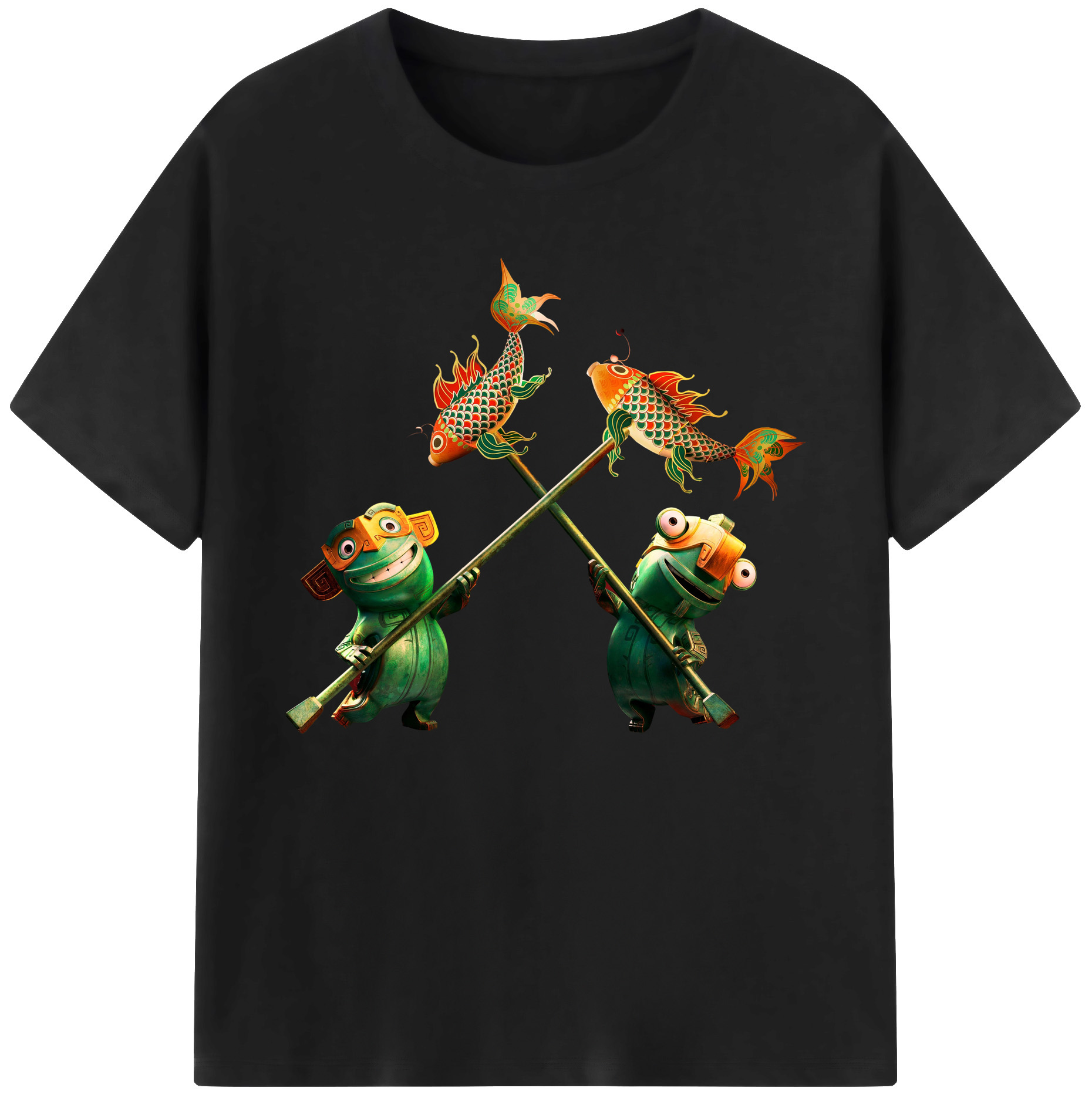 （画像用） Ne Zha 2 ナタ 魔童の大暴れ 綿100％ メンズ半袖Tシャツ｜肌触りやわらか＆通気性
