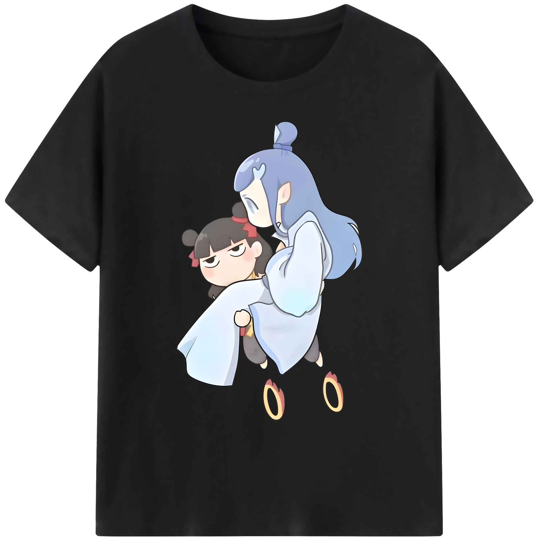 （画像用） Ne Zha 2 ナタ 魔童の大暴れ 綿100％ メンズ半袖Tシャツ｜肌触りやわらか＆通気性
