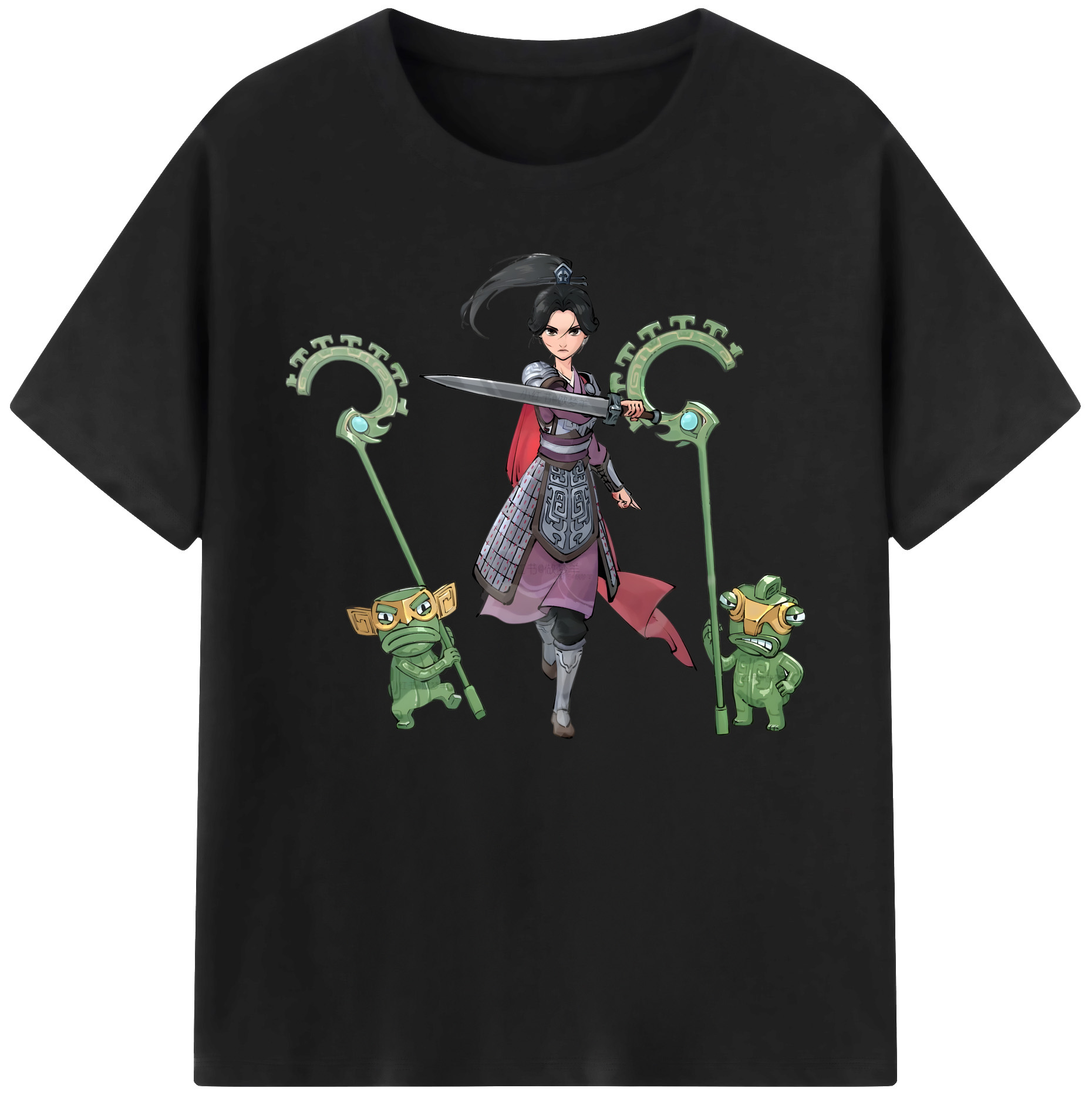 （画像用） Ne Zha 2 ナタ 魔童の大暴れ 綿100％ メンズ半袖Tシャツ｜肌触りやわらか＆通気性