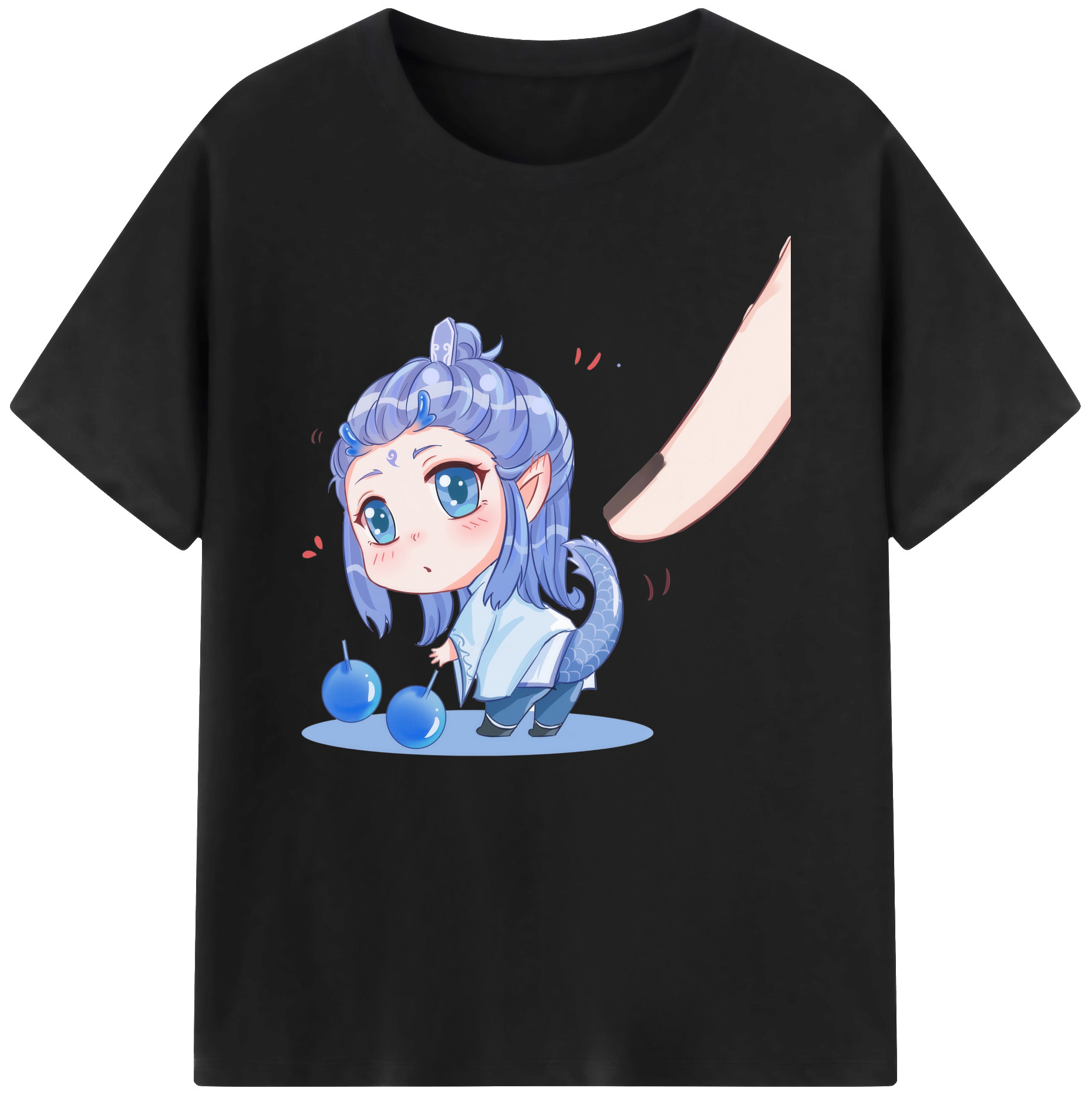 （画像用） Ne Zha 2 ナタ 魔童の大暴れ 綿100％ メンズ半袖Tシャツ｜肌触りやわらか＆通気性
