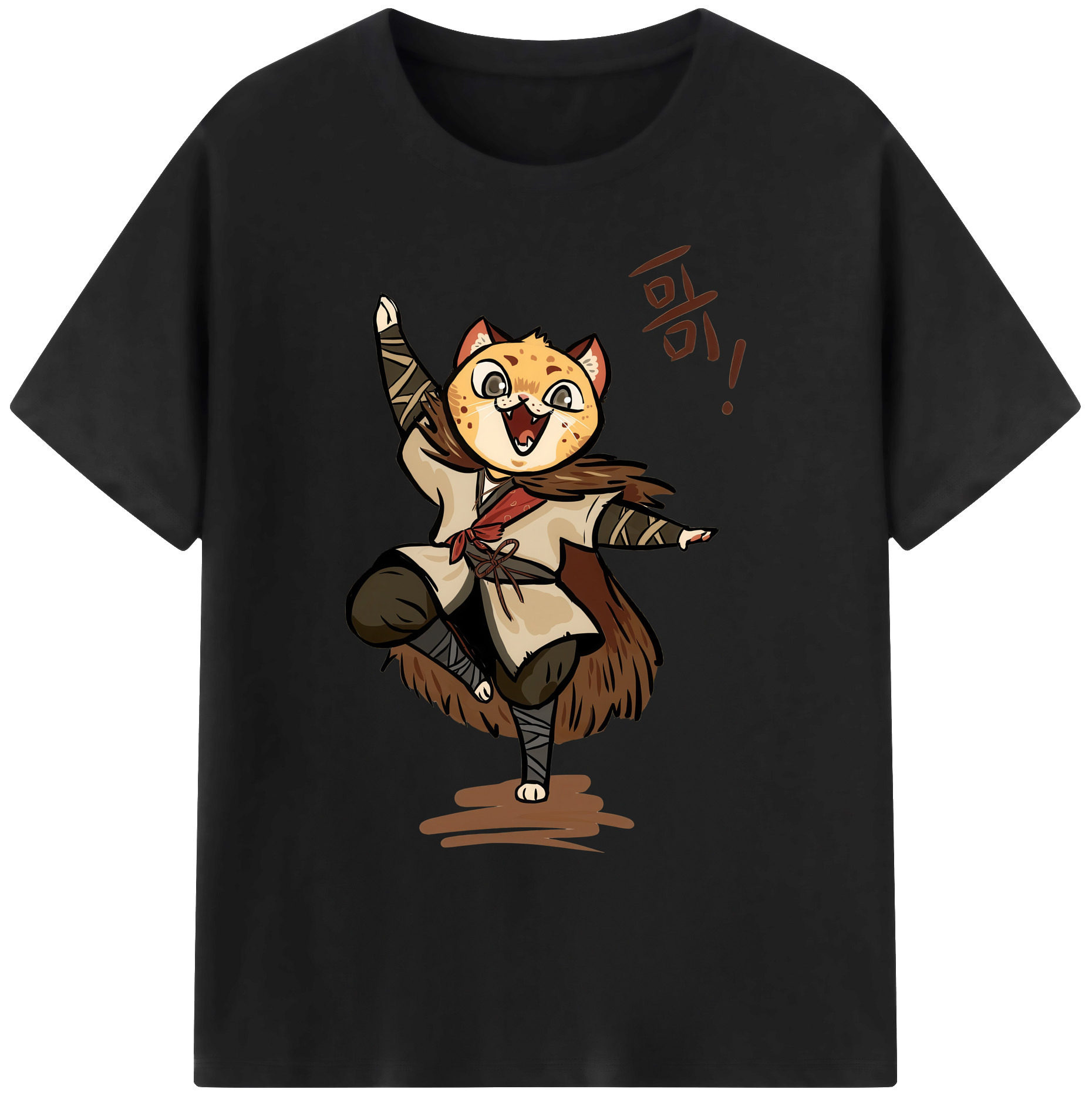 （画像用） Ne Zha 2 ナタ 魔童の大暴れ 綿100％ メンズ半袖Tシャツ｜肌触りやわらか＆通気性